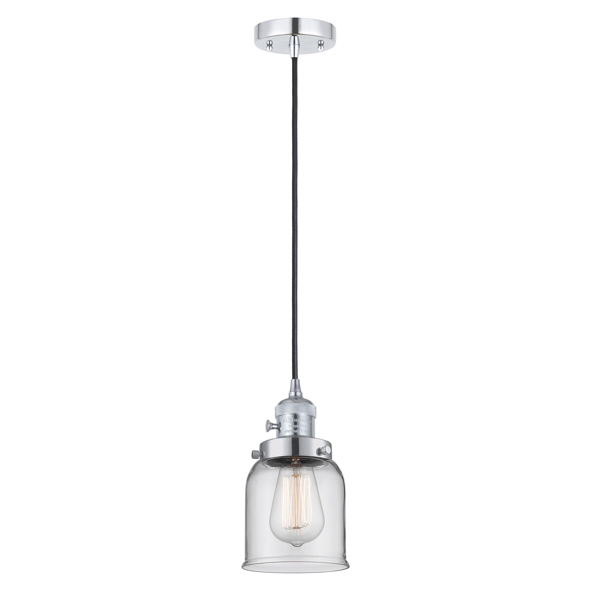 Shown in Polished Chrome finish and Clear glass