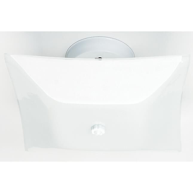 Shown in White finish and White glass