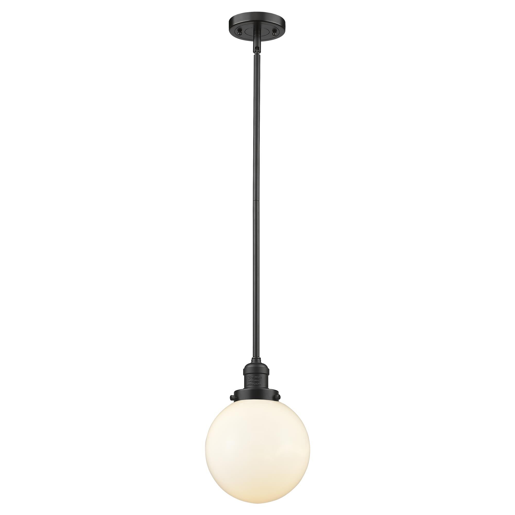 Shown in Oil Rubbed Bronze finish and Frosted glass