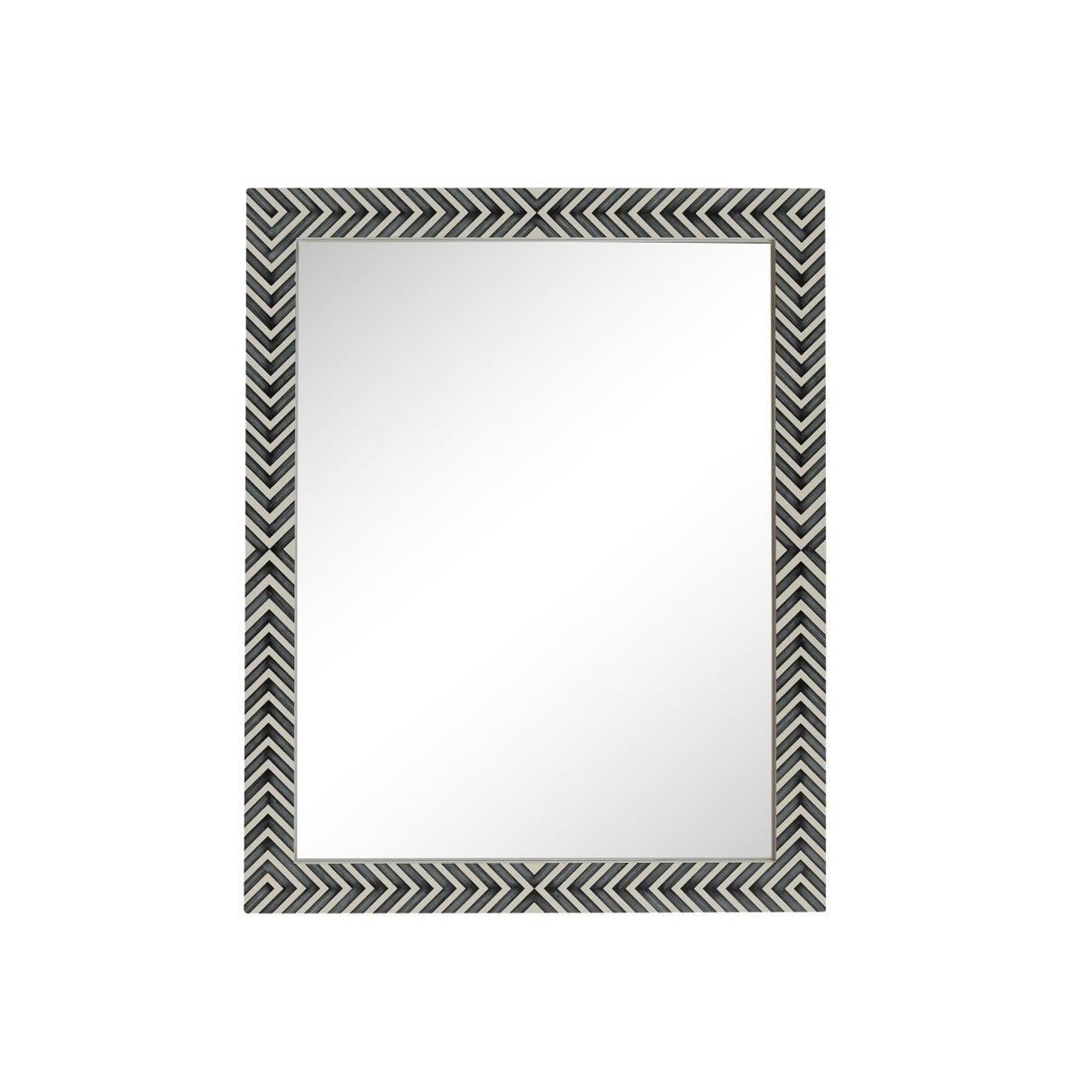 Rectangular mirror 40x32 inch in chevron Wall Mirror by Elegant Decor