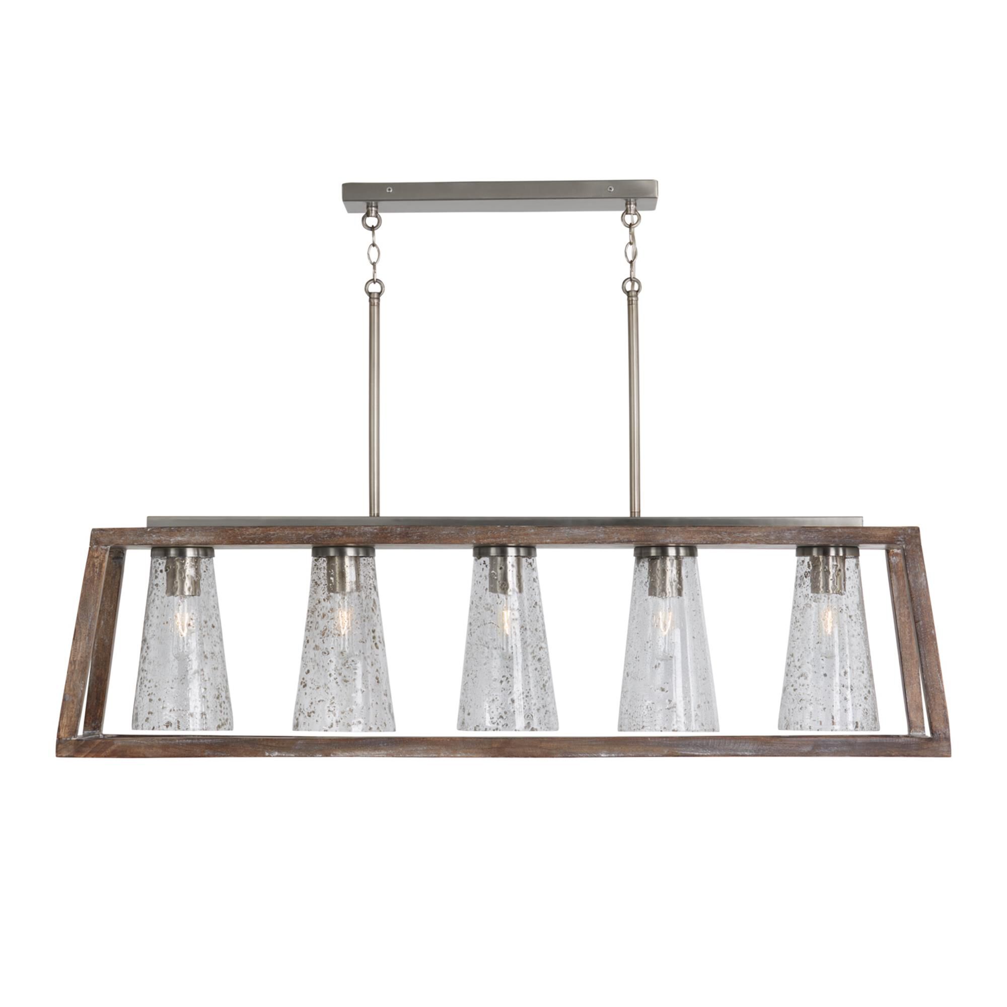 Shown in Barnhouse And Matte Nickel finish and 504 glass