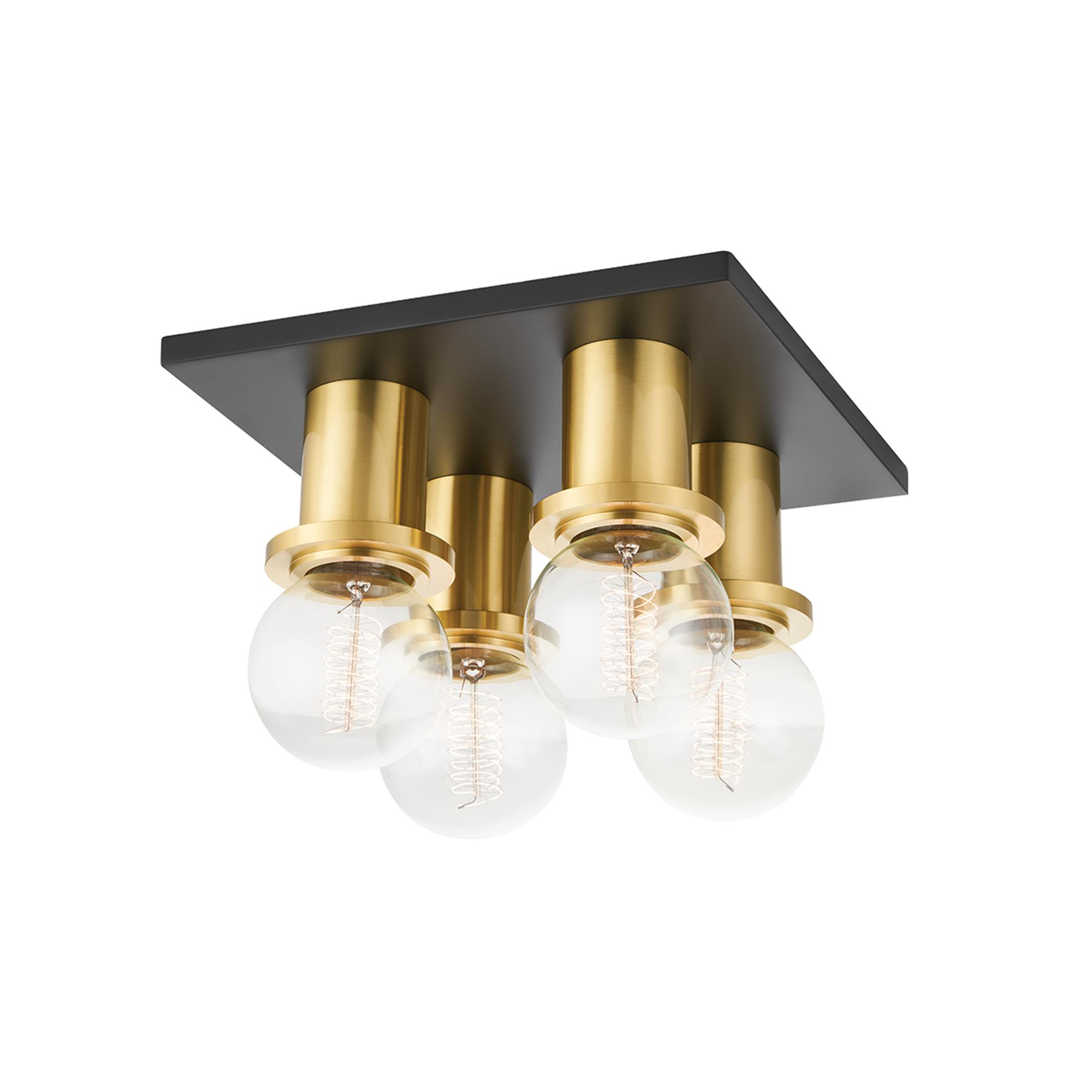 Brandi 9 Inch 4 Light Flush Mount,
