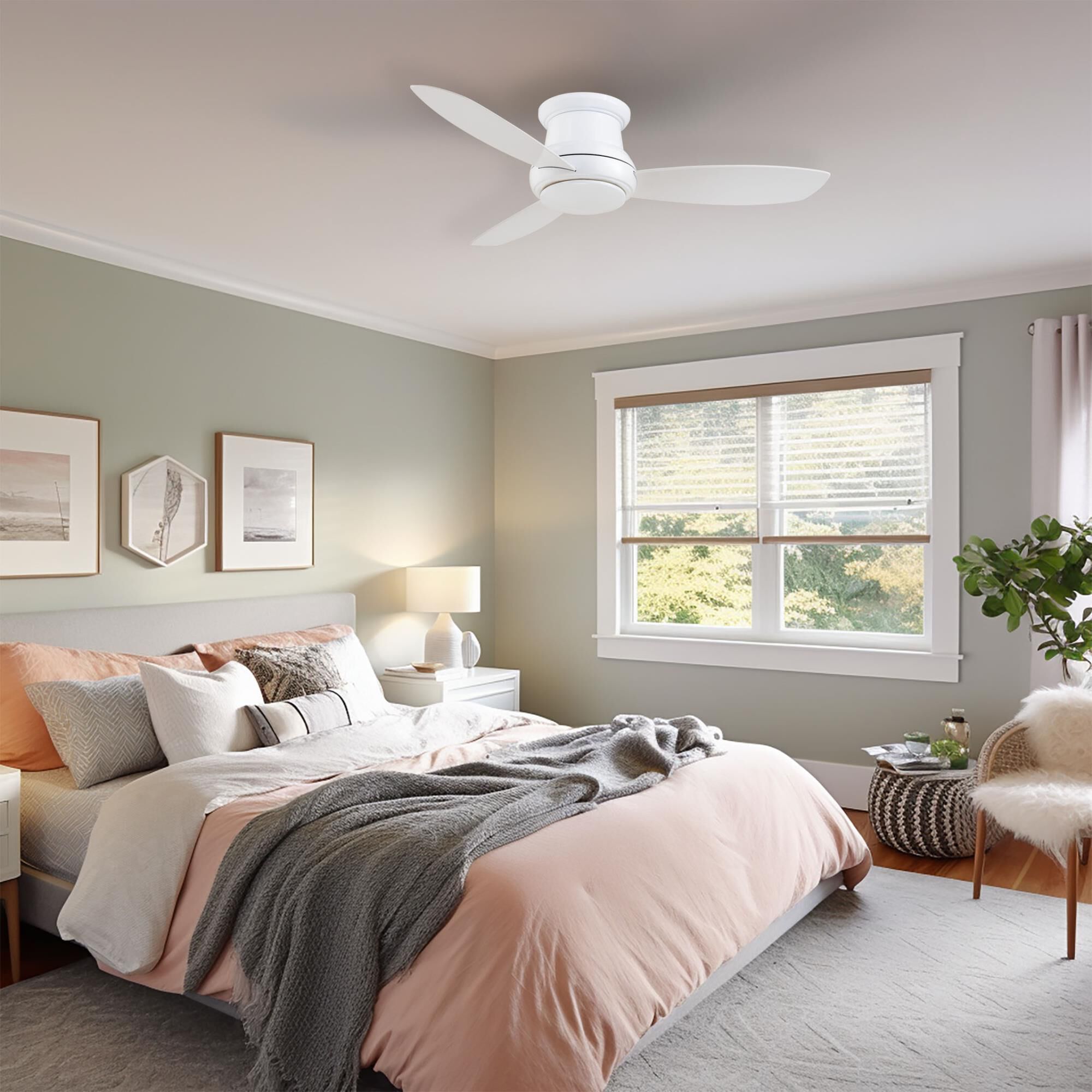 Shown in White finish and White Opal glass