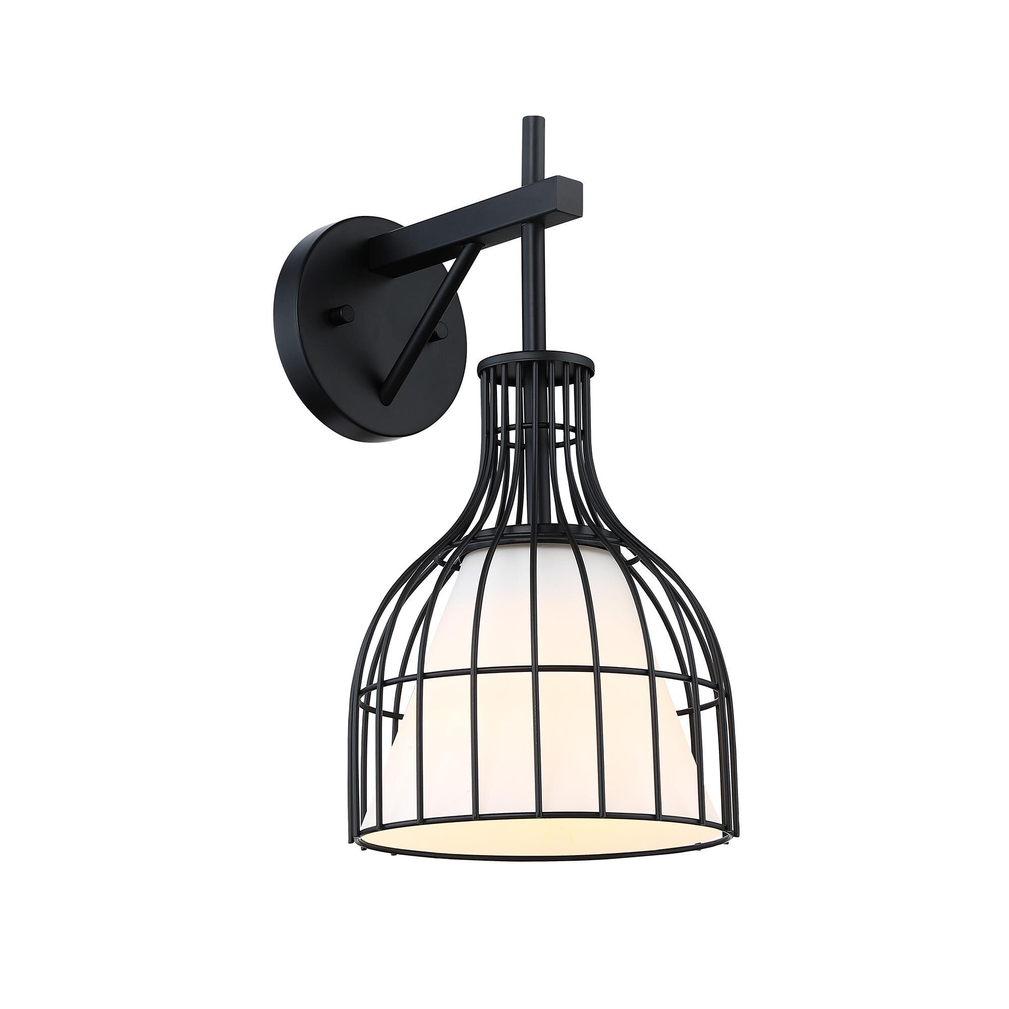 Shown in Matte Black finish and Etched Opal glass