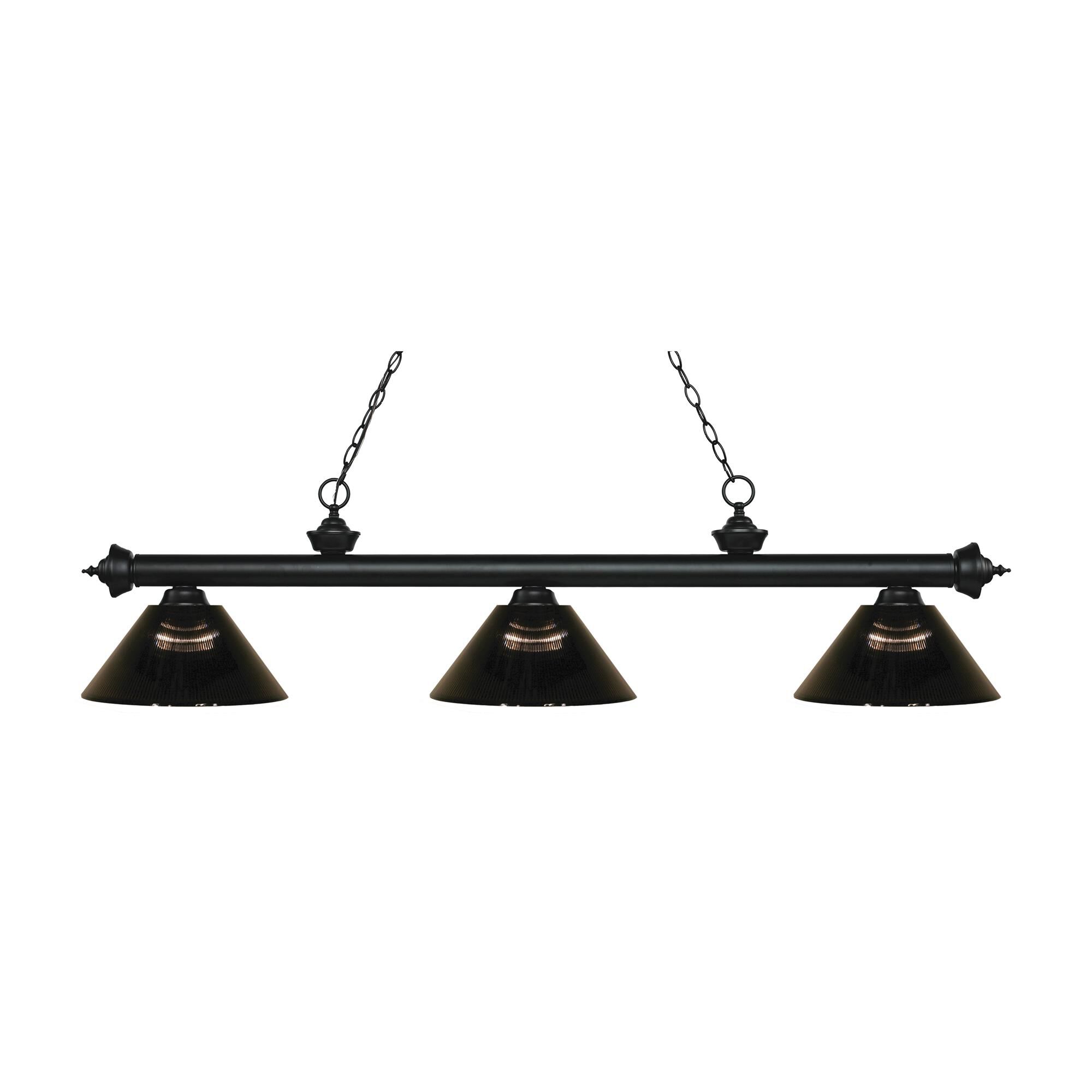 Shown in Matte Black finish and Acrylic glass and Acrylic shade