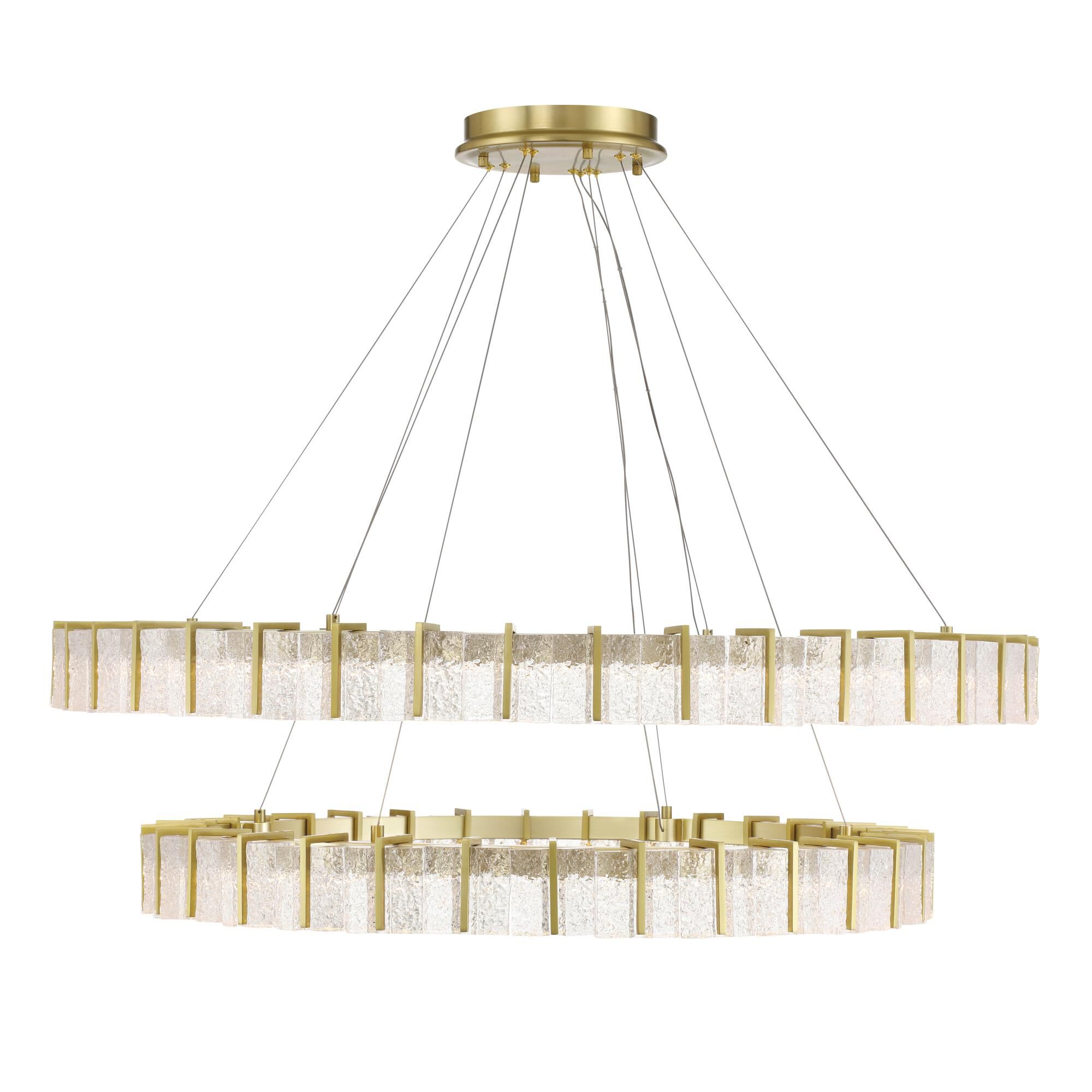 Shown in Soft Brass finish and Clear glass and Textured Glass shade