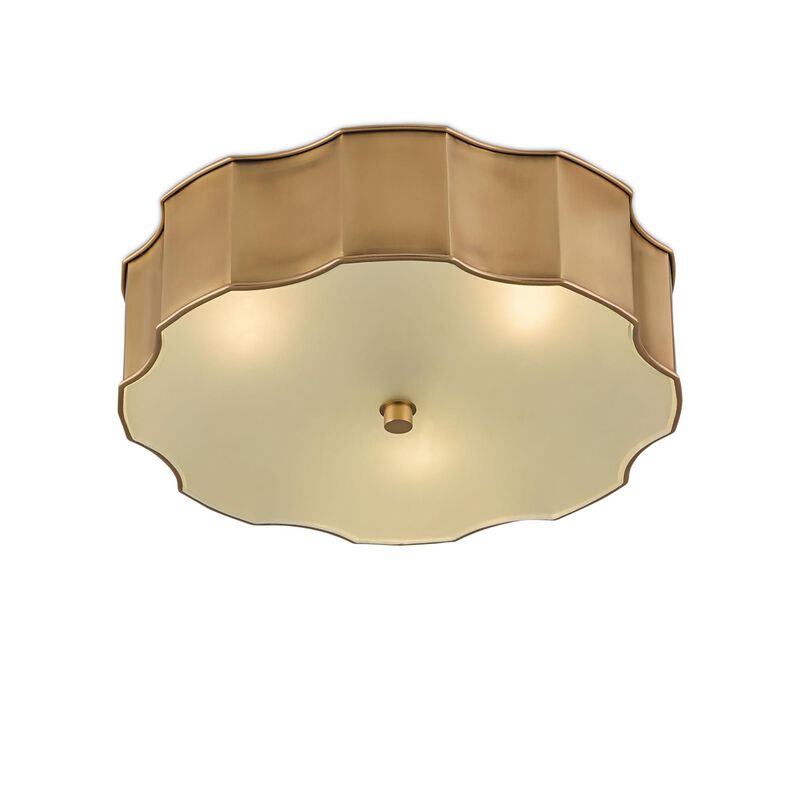 Wexford 19 Inch 3 Light Flush Mount by Currey and Company
