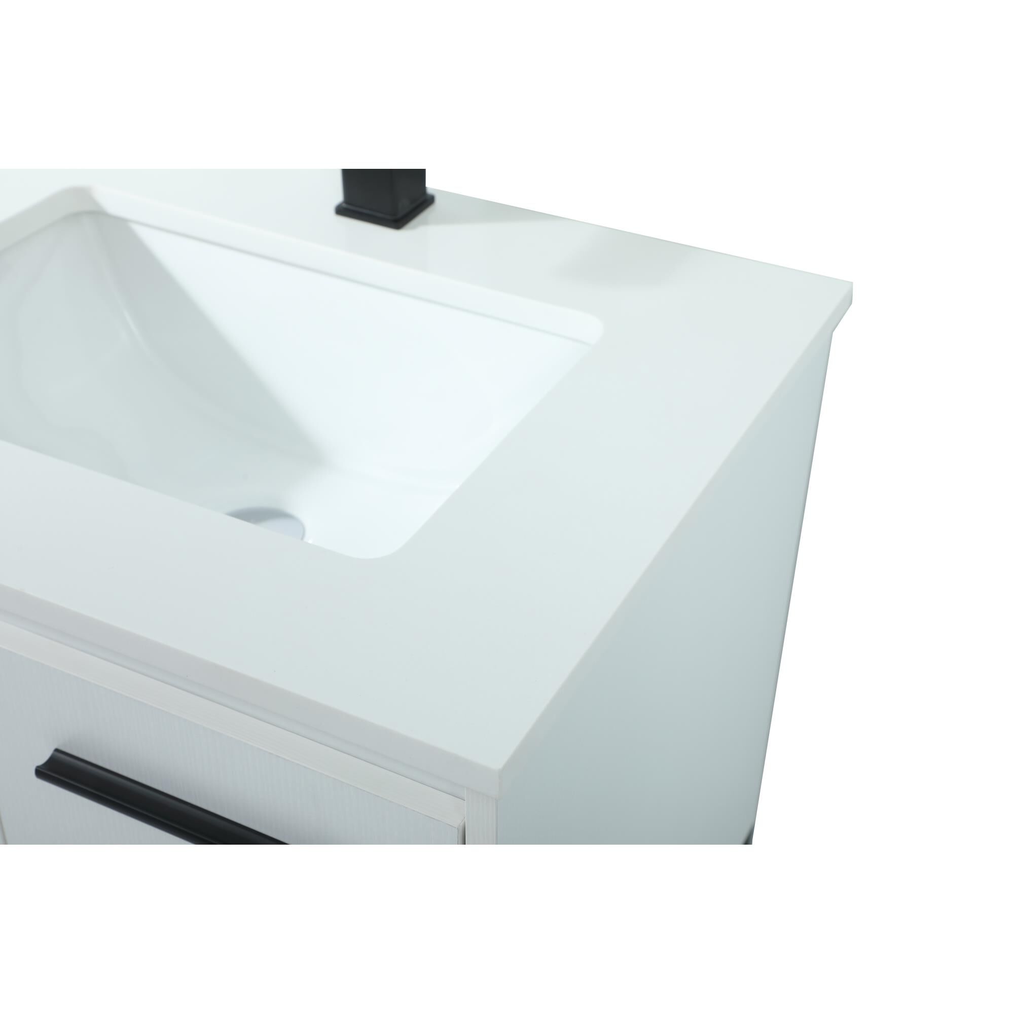 Shown in White finish