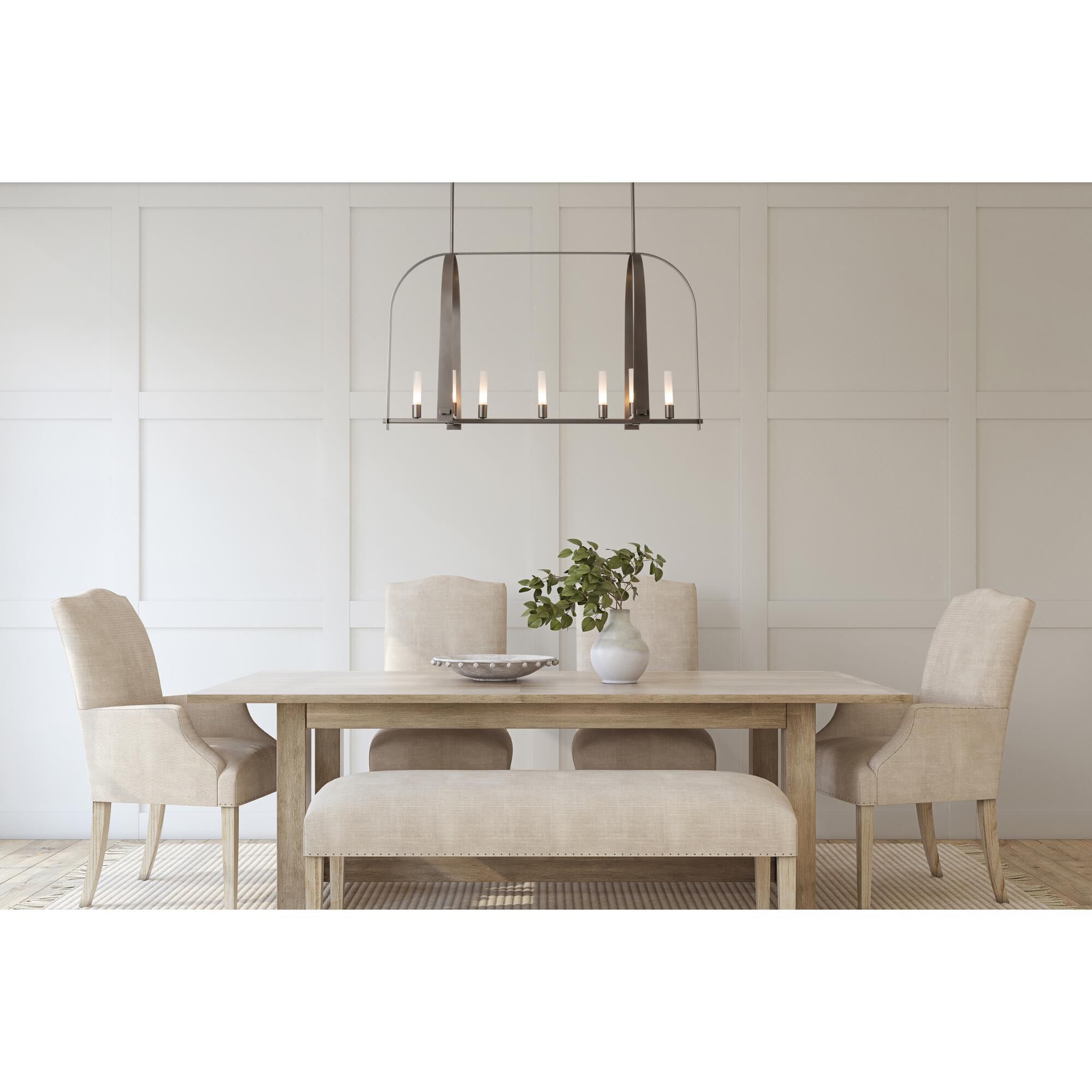 Shown in Dark Smoke finish and Frosted glass