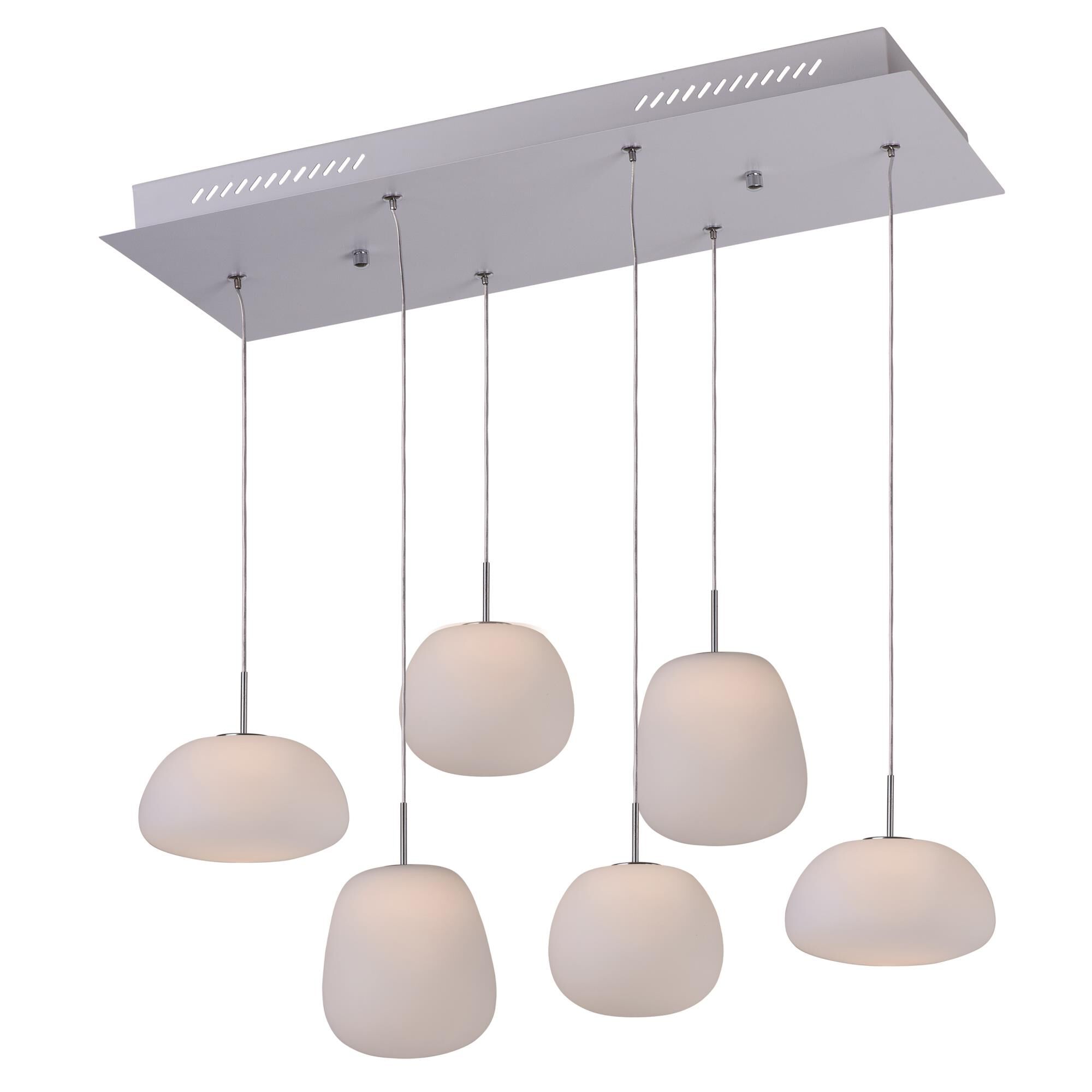 Shown in White finish and Matte White glass and Opal Glass shade