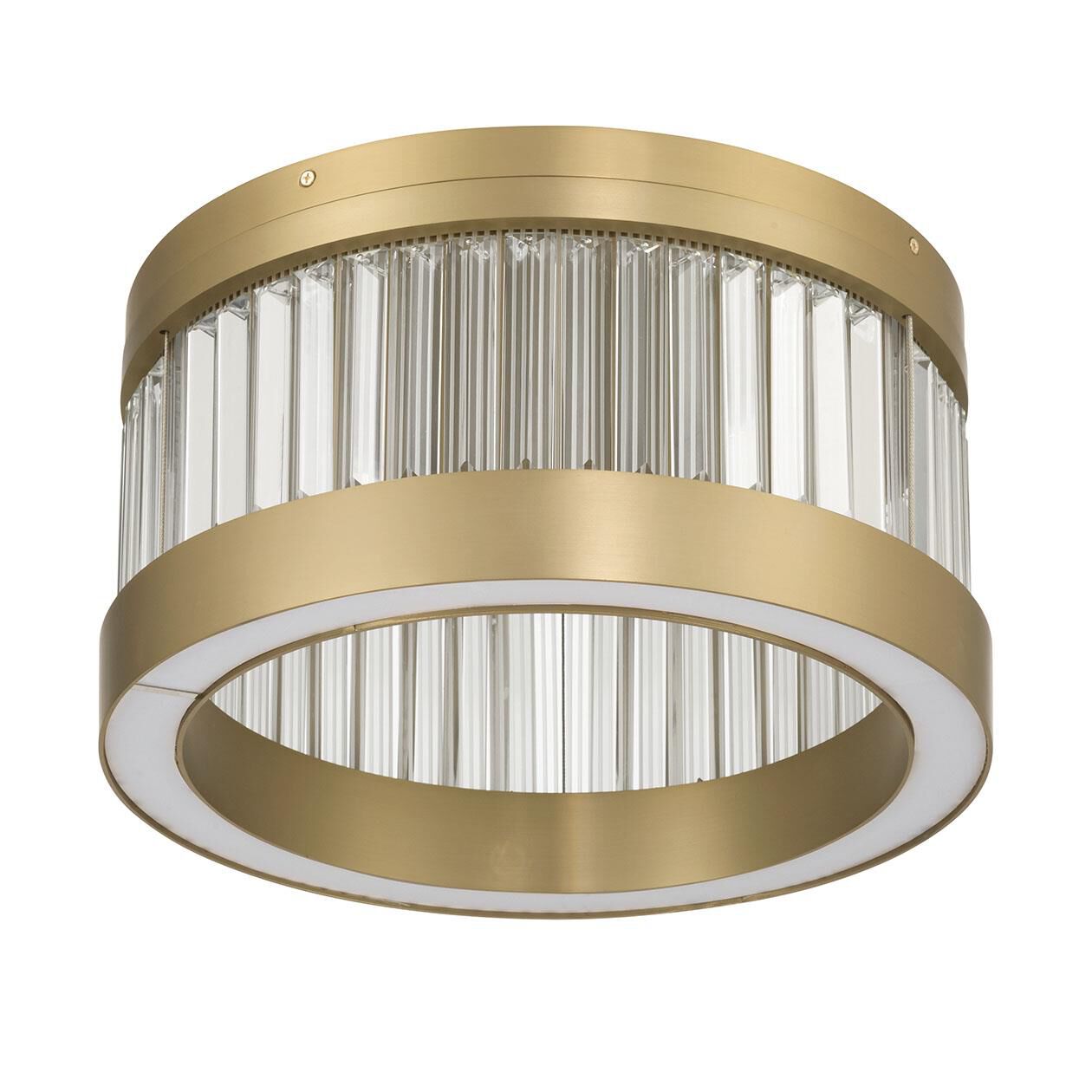 Shown in Gold finish and Clear Crystal glass