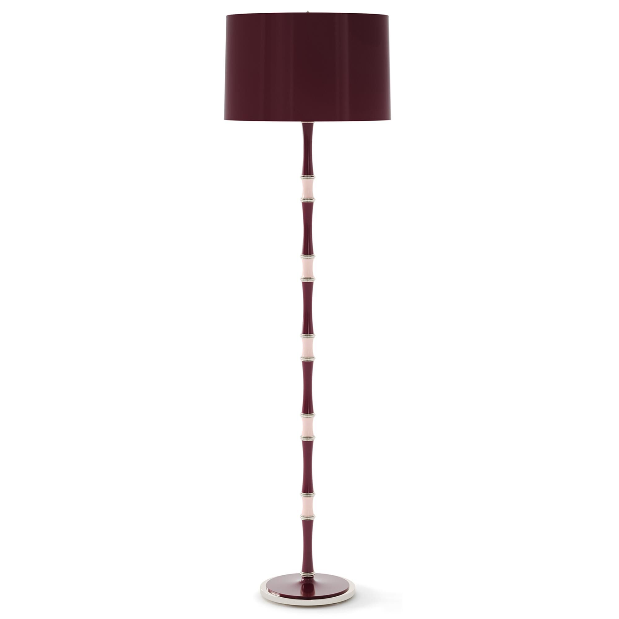 Shown in Sugar Plum Rose Water finish and Purple shade and Polished Nickel accent