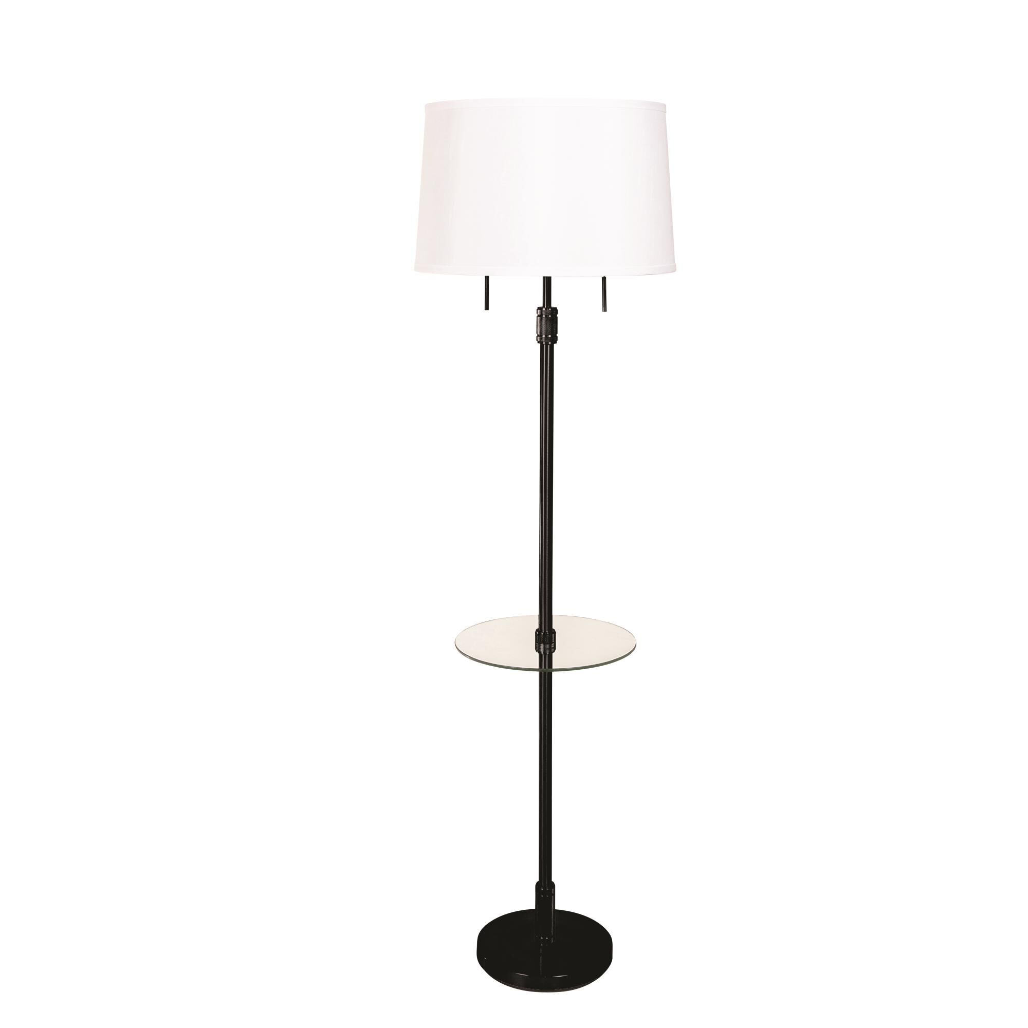 Shown in Black finish and Off-White Hardback shade