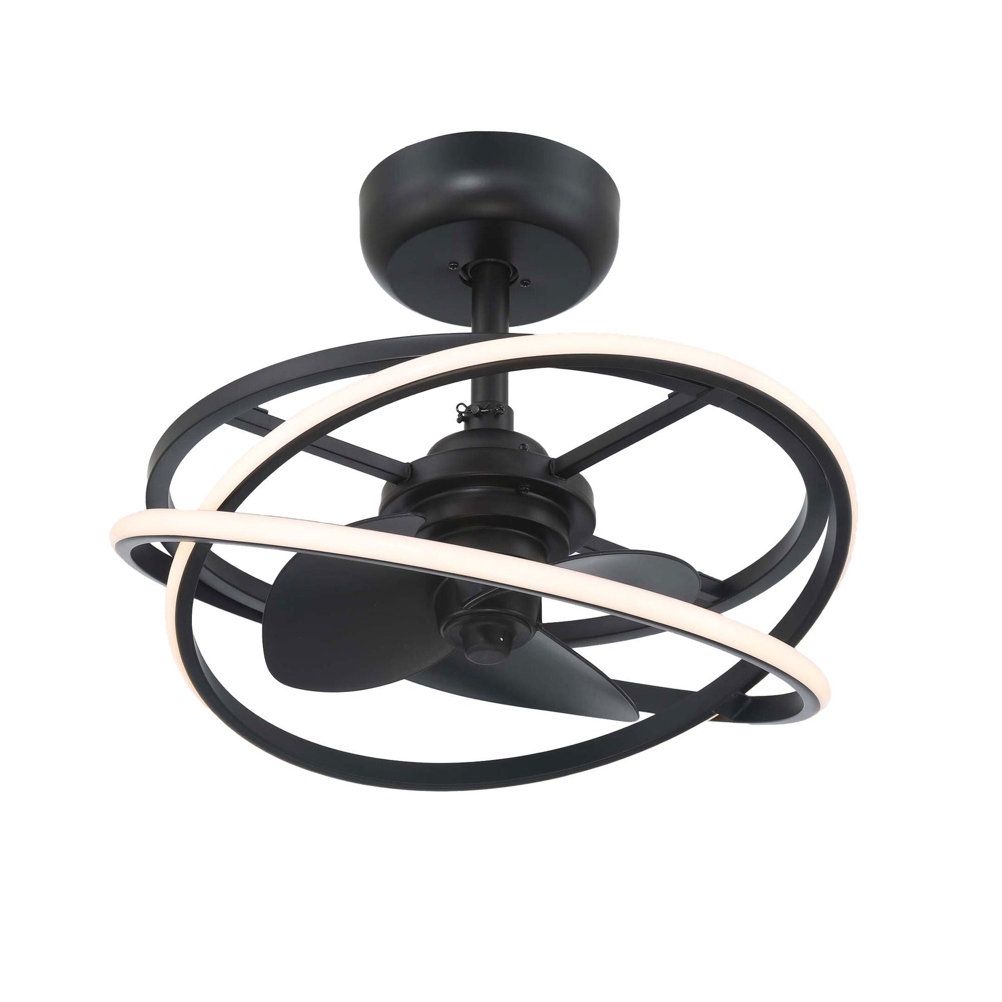 Cirro 20 Inch Chandelier Ceiling Fan with Light Kit,