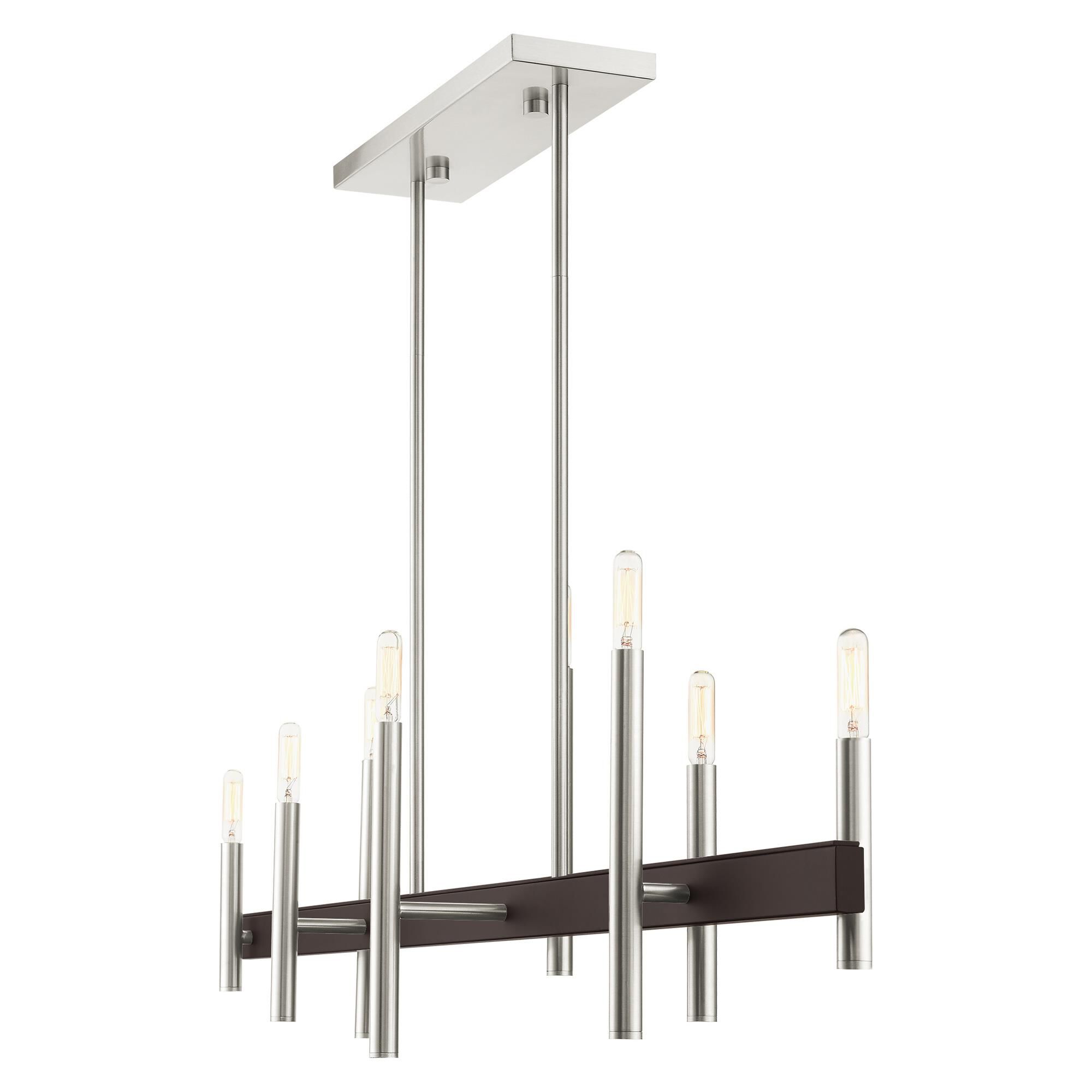 Denmark 48 Inch 8 Light Linear Suspension Light by Livex Lighting