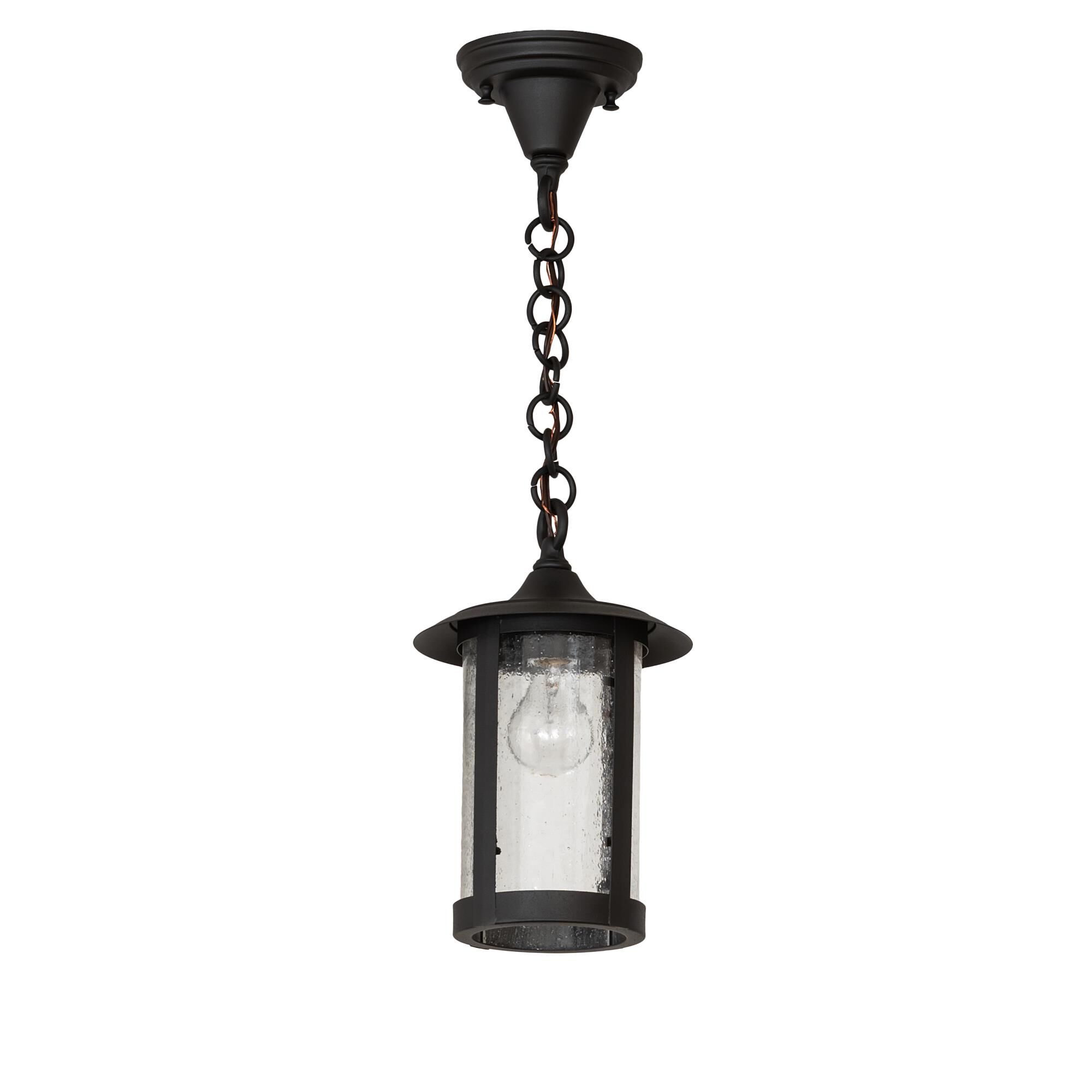 Shown in Wrought Iron finish and Seeded  Or Acrylic glass