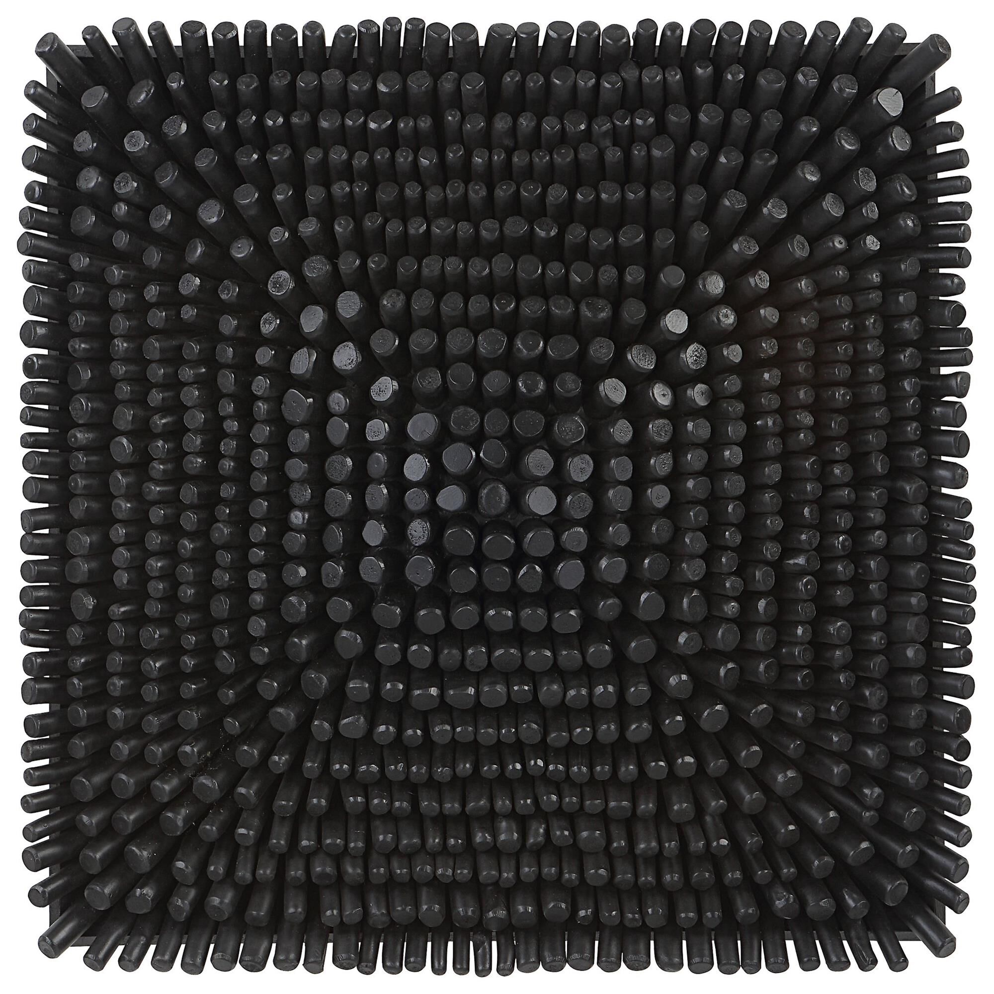 Shown in Creating The Feel Of Modern Coastal Living, This Beech Wood Wall Panel Features A Satin Black Finish finish