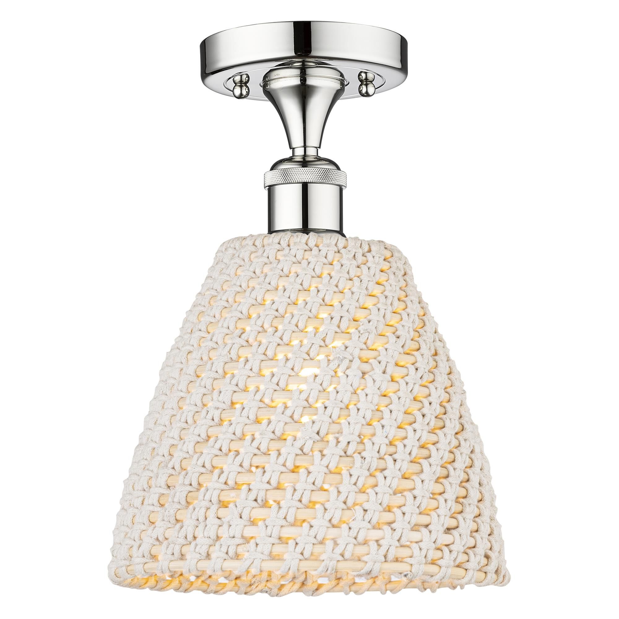 Shown in Polished Chrome finish and Natural shade