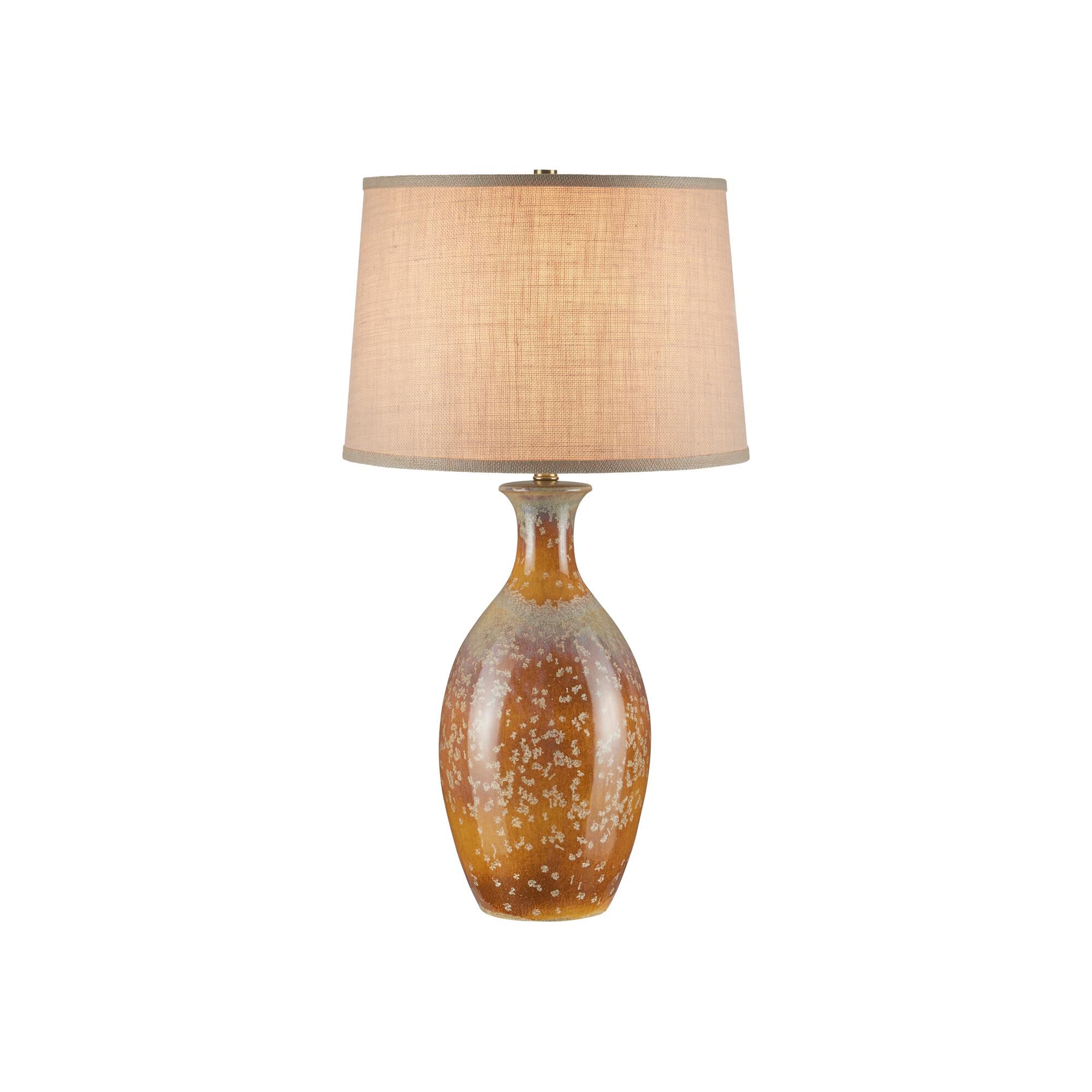 Shown in Ochre finish and White Burlap shade