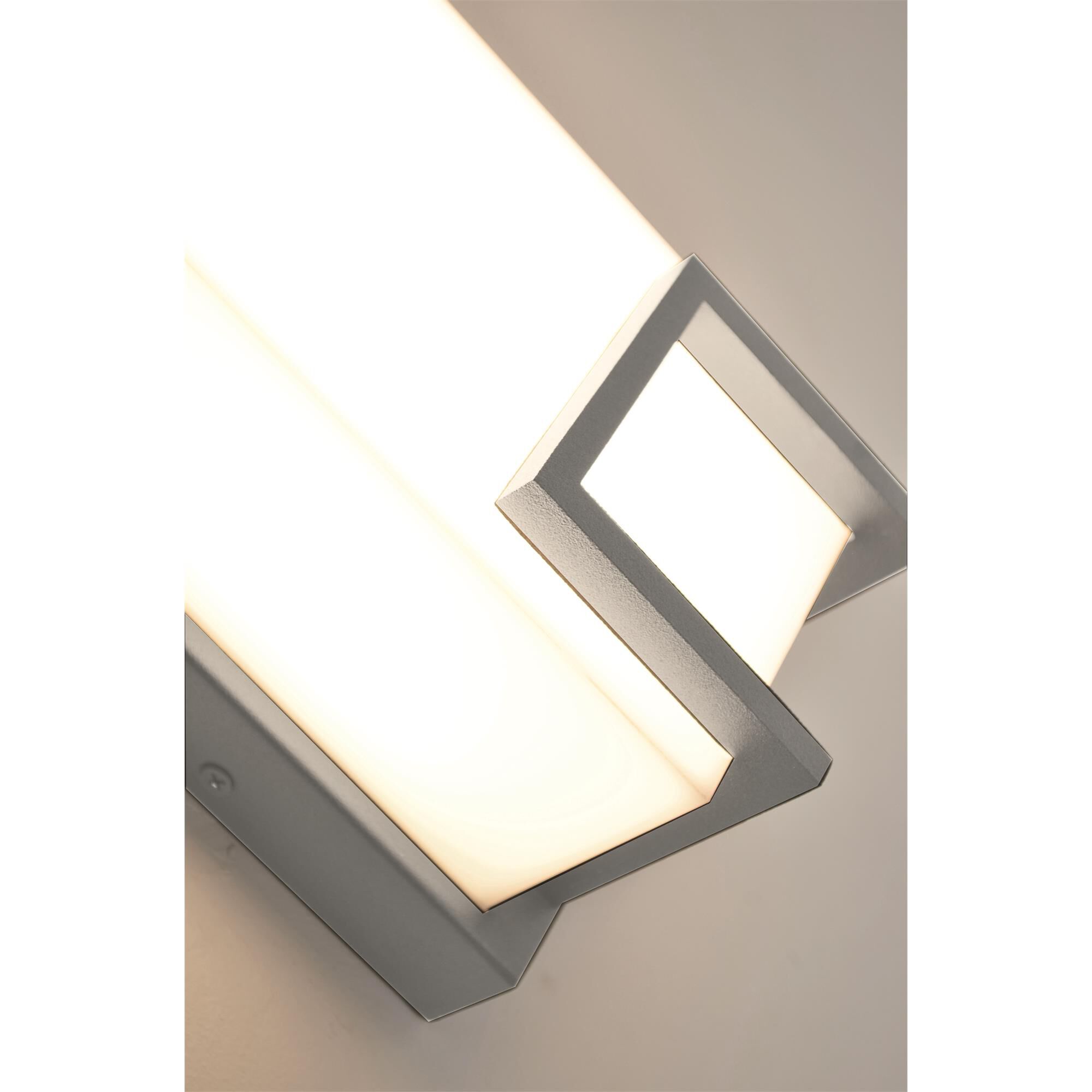 Shown in Textured Grey finish and White Acrylic glass and No Accent accent
