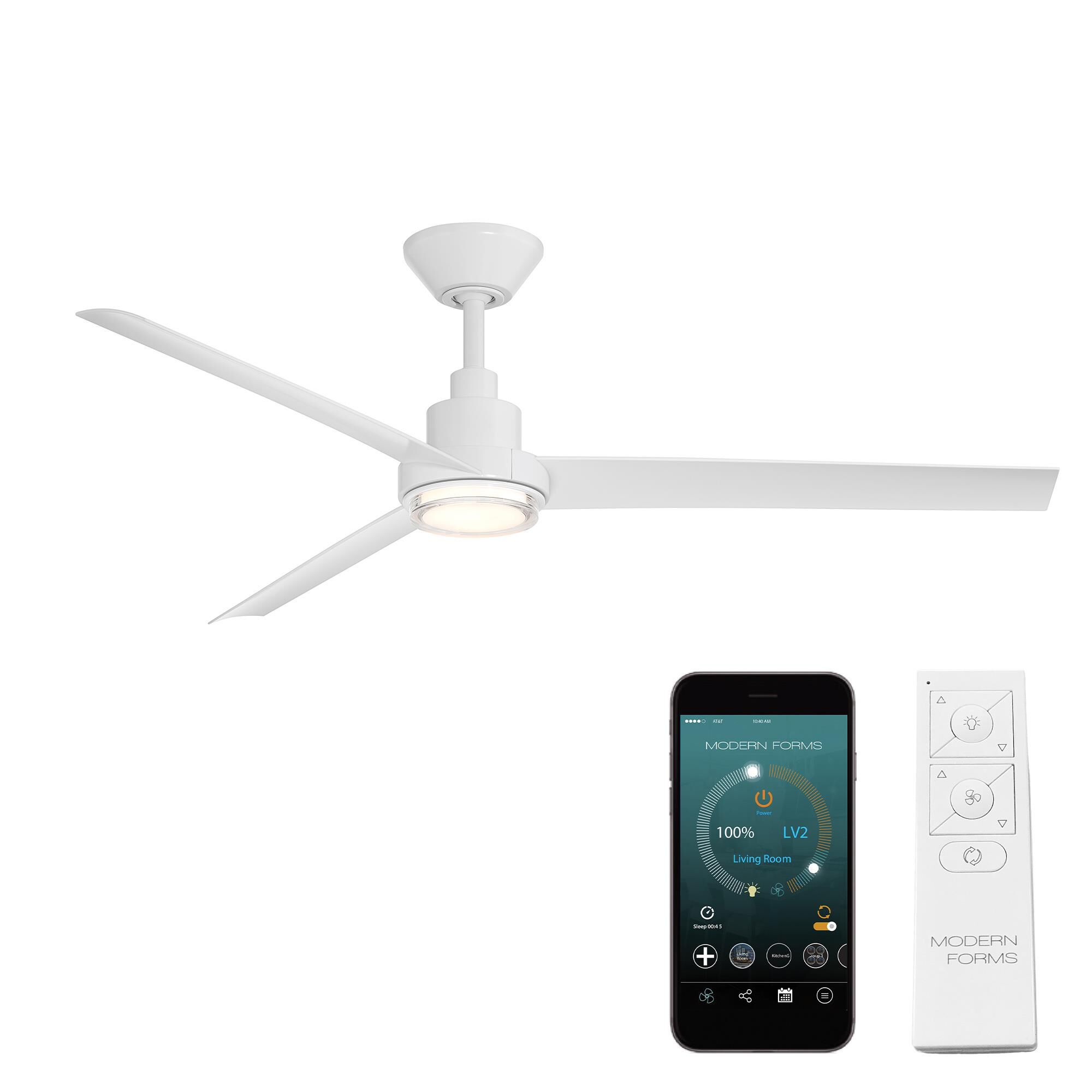 Bolo 56 Inch Ceiling Fan with Light Kit by Modern Forms