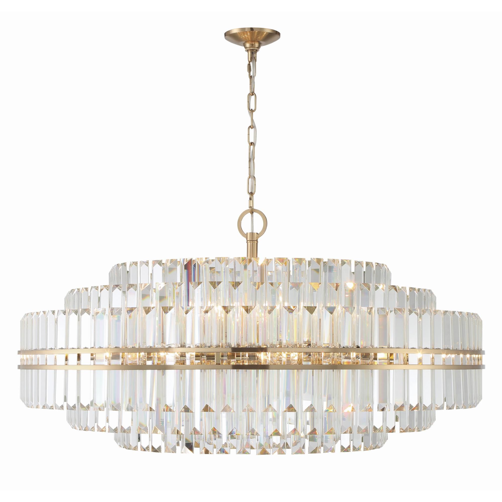 Hayes 40 Inch 32 Light Chandelier by Crystorama