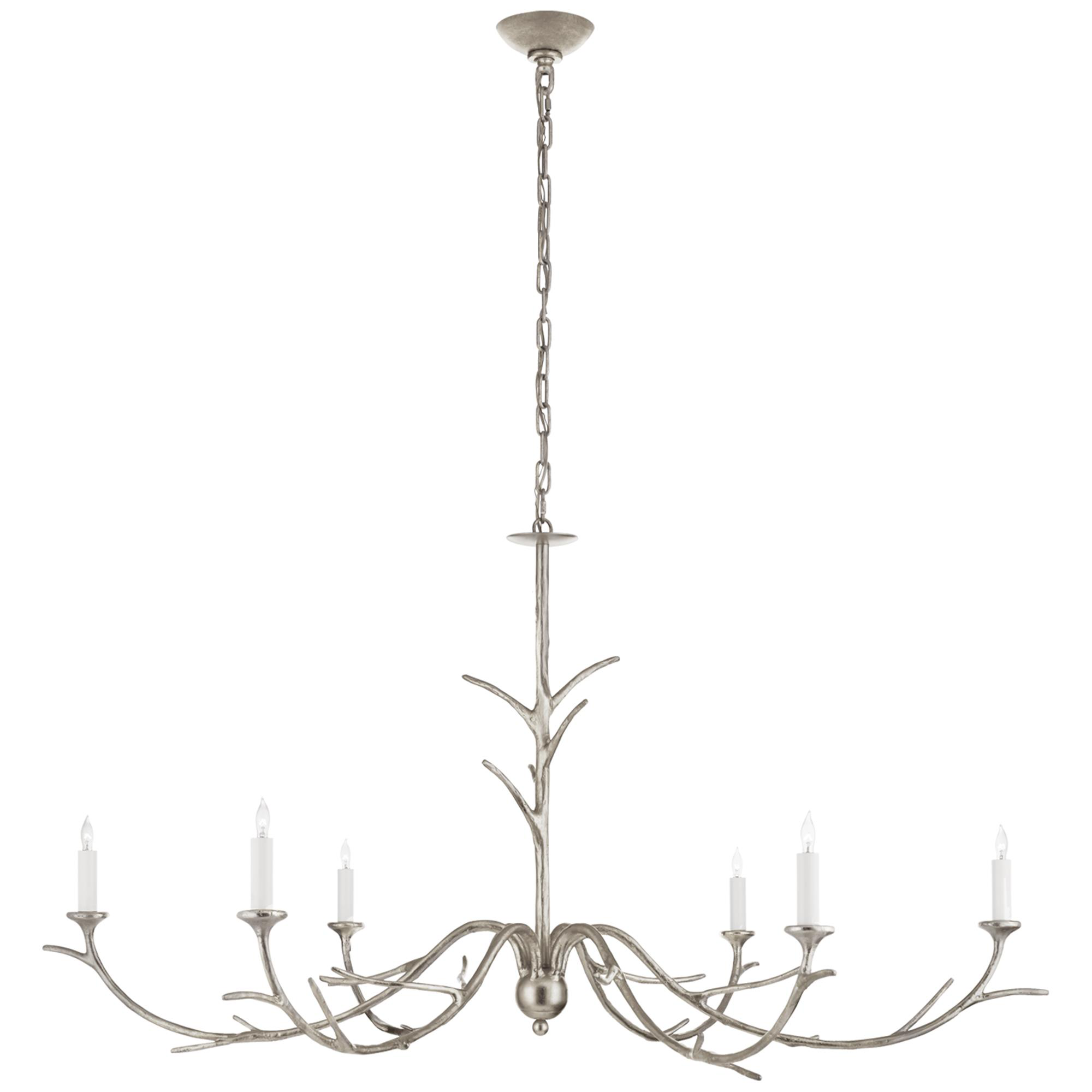 Shown in Burnished Silver Leaf finish and No Option shade