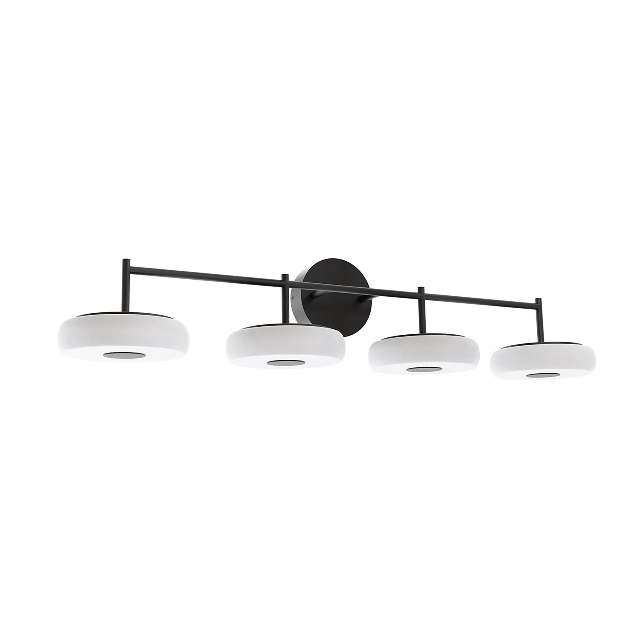 Shown in Black finish and White shade