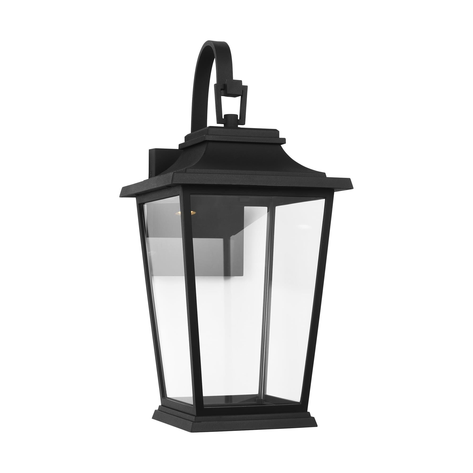 Shown in Textured Black finish and Clear glass