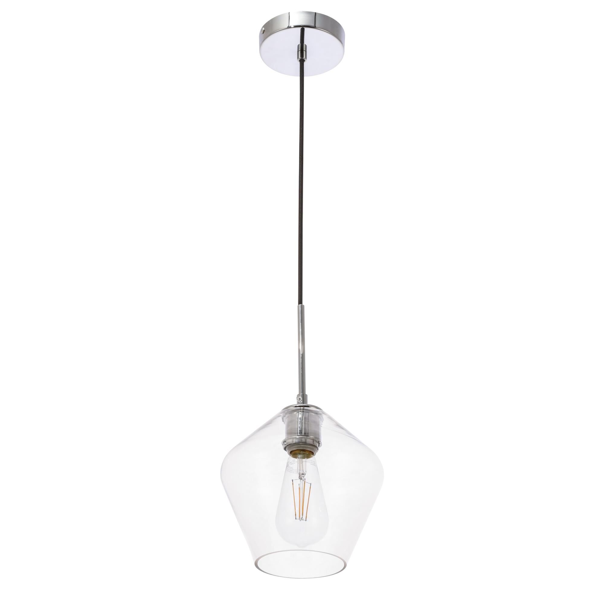 Gene 8 Inch Mini Pendant by Elegant Lighting