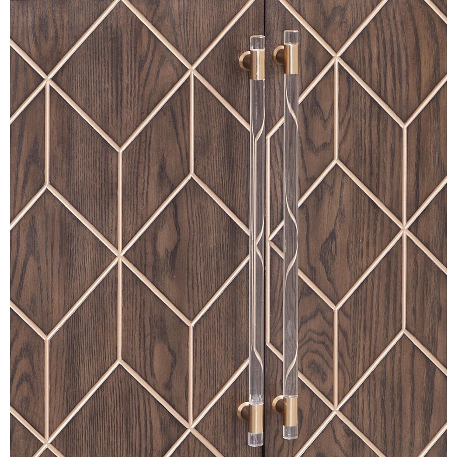 Shown in Brown and Brass finish