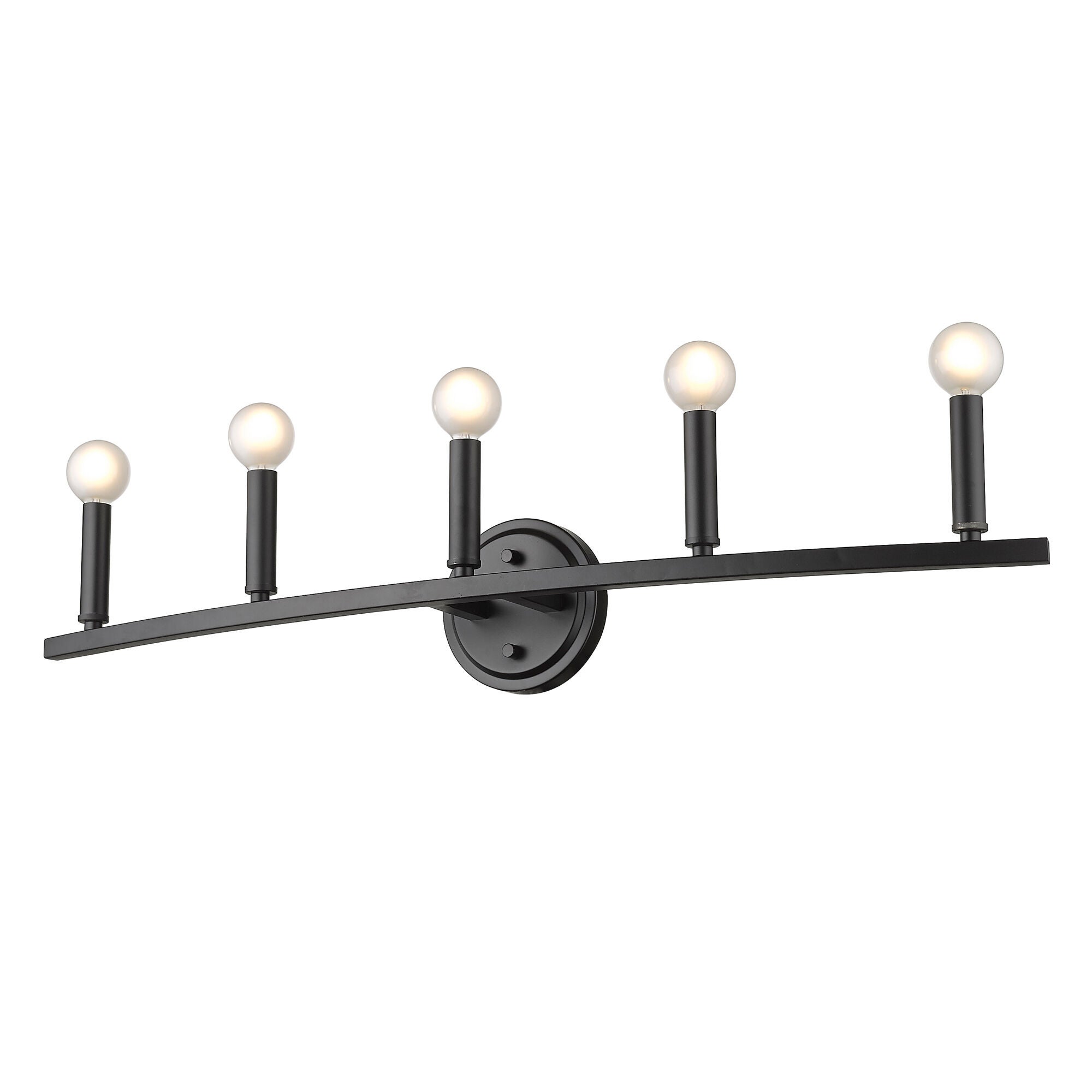 Shown in Matte Black finish and -- glass and -- shade