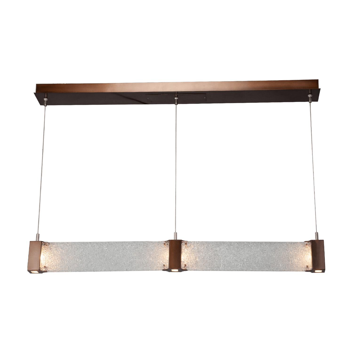 Shown in Burnished Brass finish and Clear Rimelight glass