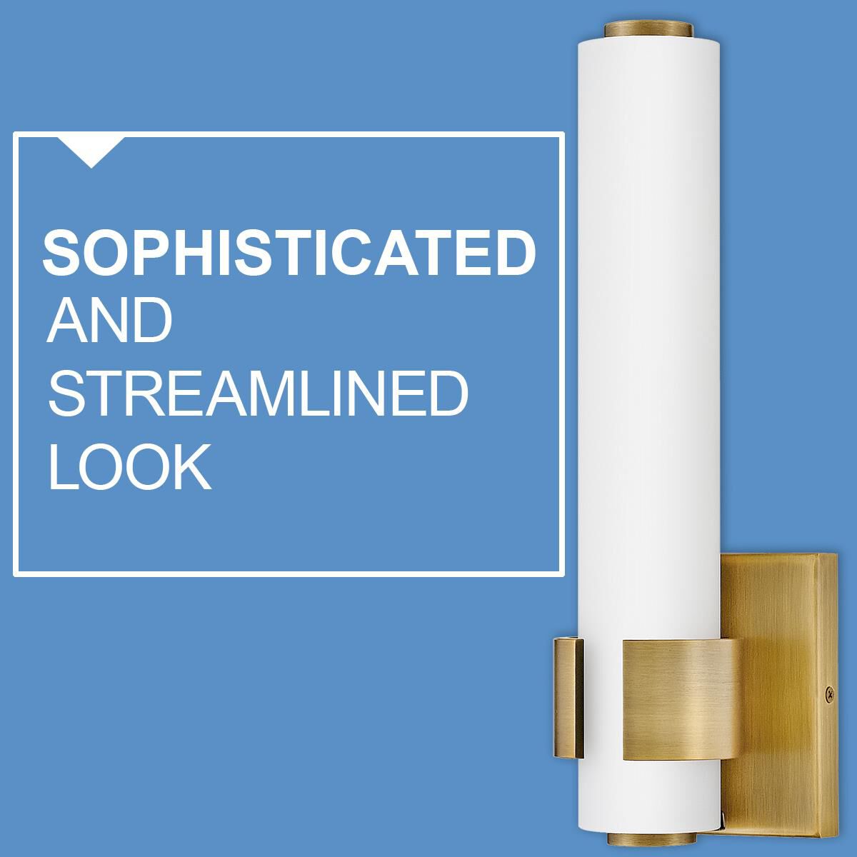 Shown in Lacquered Brass finish and Etched White glass