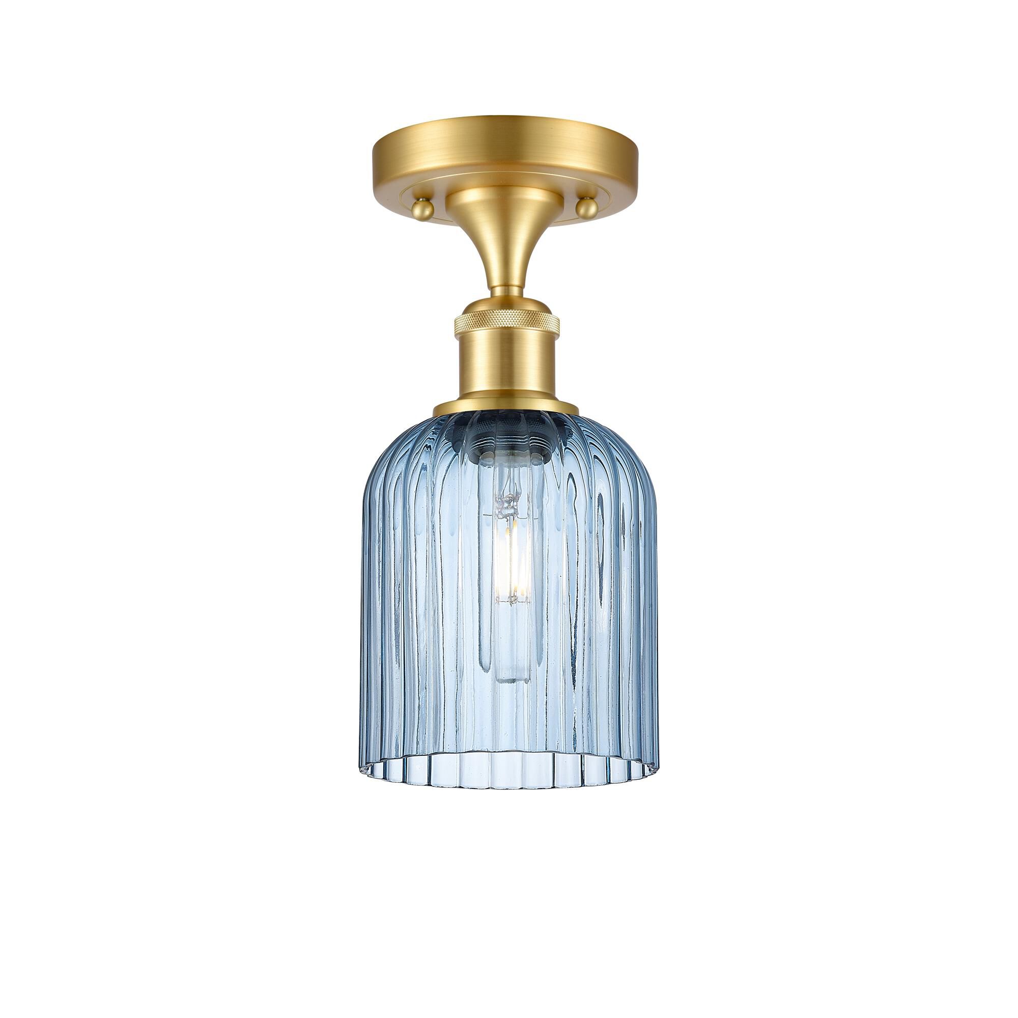 Shown in Satin Gold finish and Princess Blue shade
