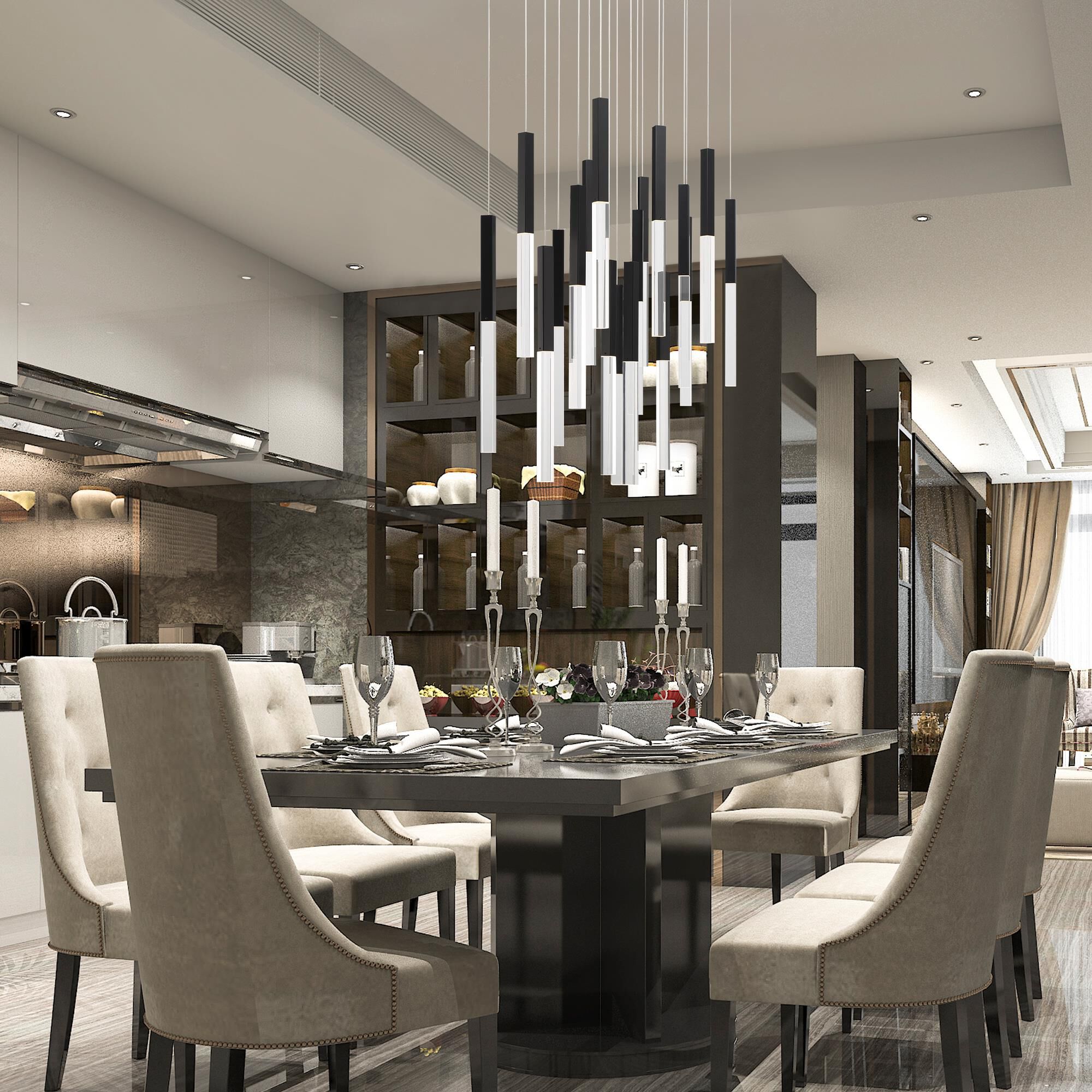 Benicio 42 Inch Linear Chandelier,