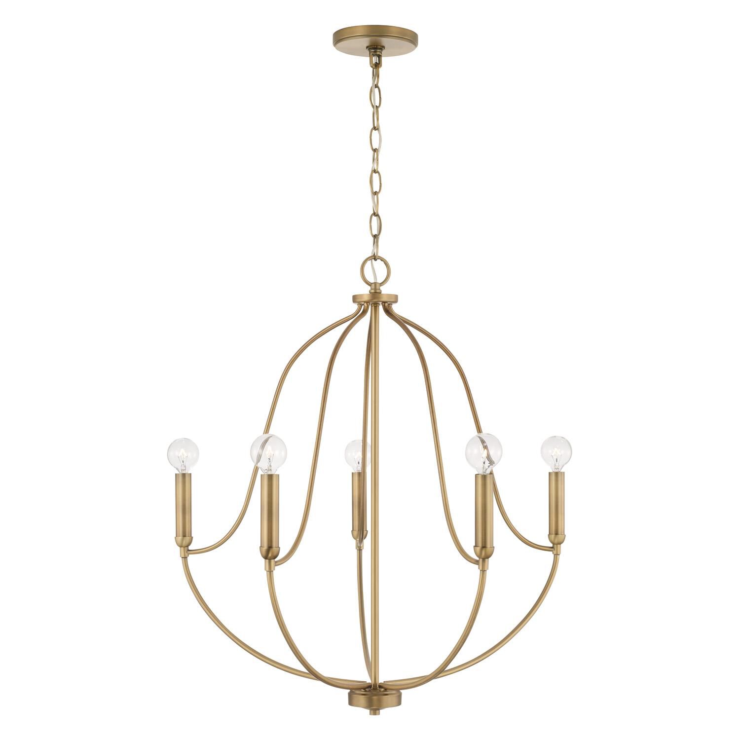 Madison 25 Inch 5 Light Chandelier by Homeplace by Capital Lighting Fixture Company