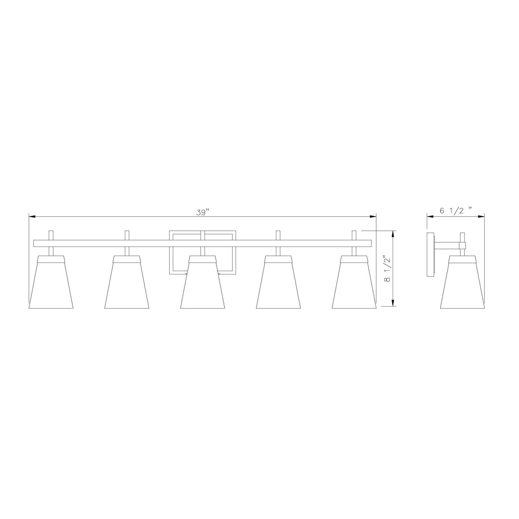 Lauren 39 Inch 5 Light Bath Vanity Light by Z-Lite