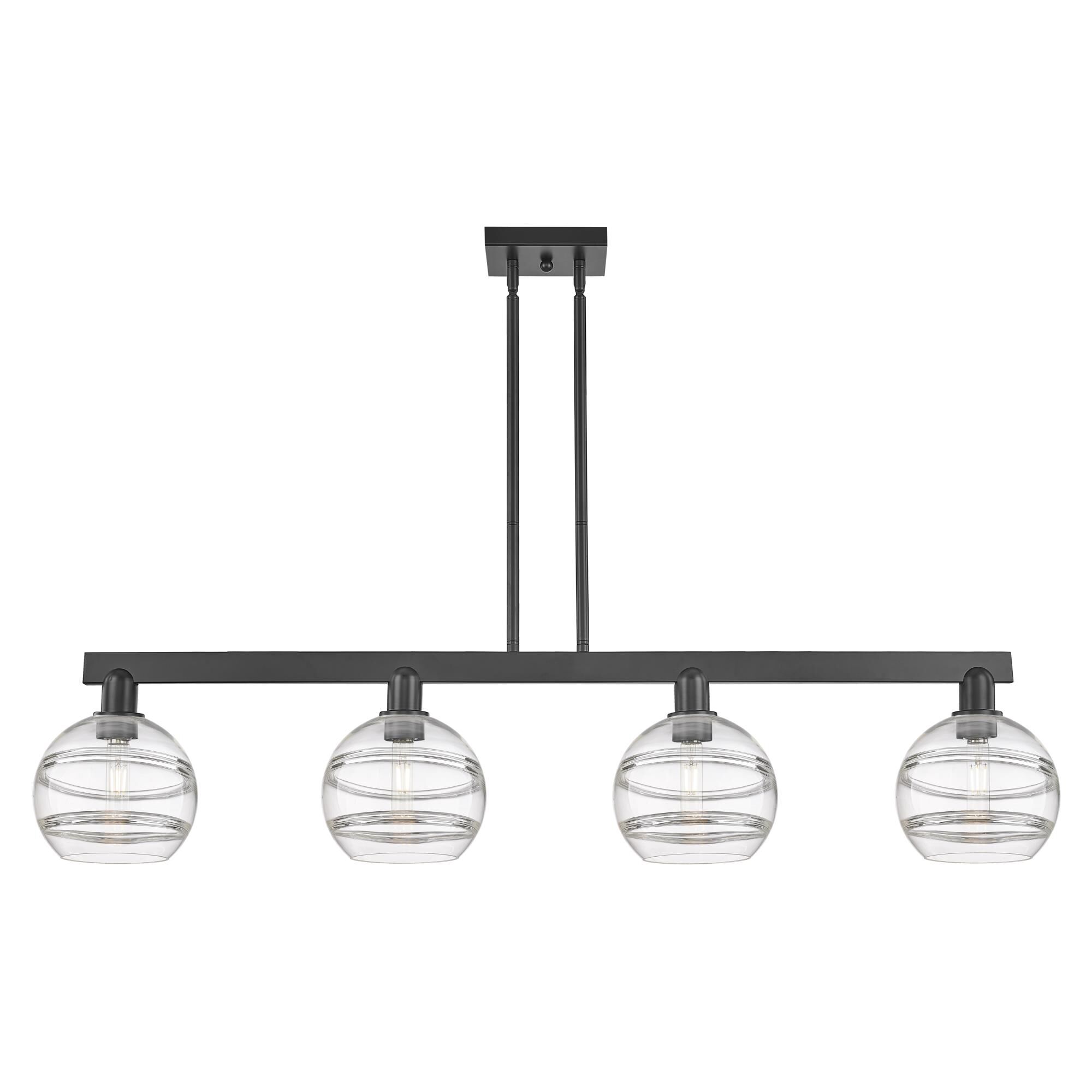 Shown in Matte Black finish and Clear glass