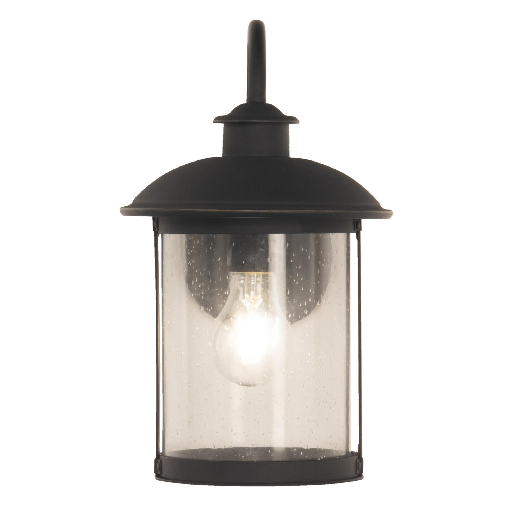 Shown in Dark Bronze Gilded finish and Cylinder glass and Cylinder shade