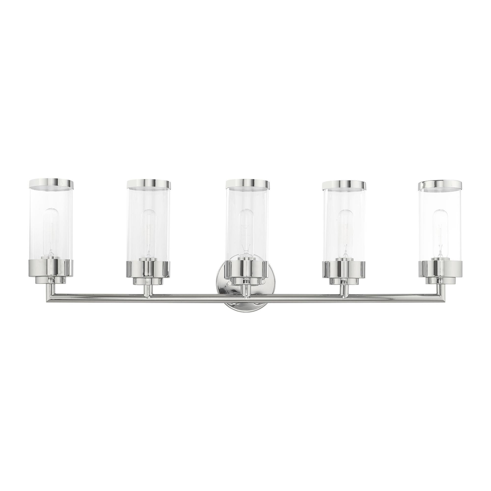 Hillcrest 35 Inch 5 Light Bath Vanity Light by Livex Lighting