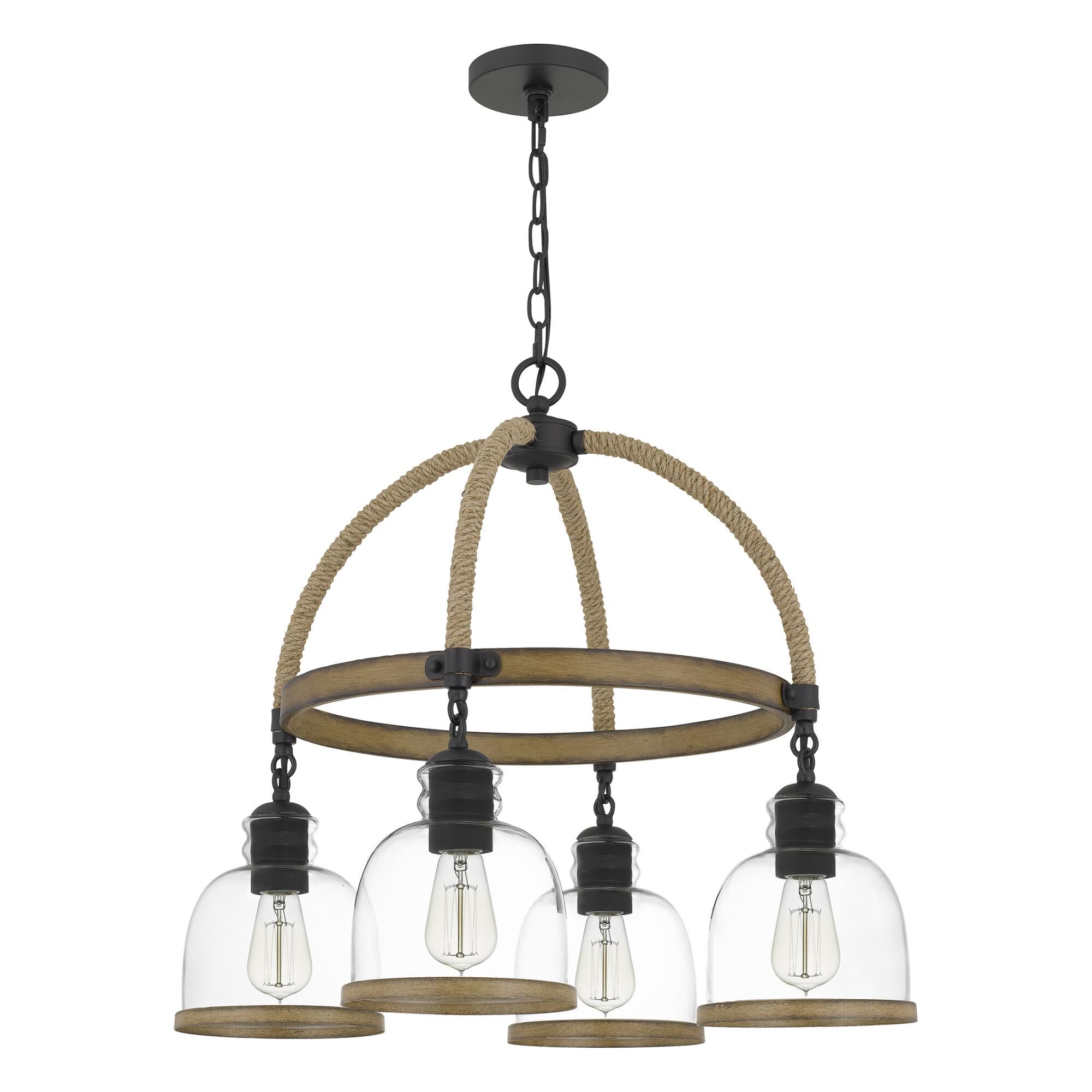 Wagner 26 Inch 4 Light Chandelier by Quoizel