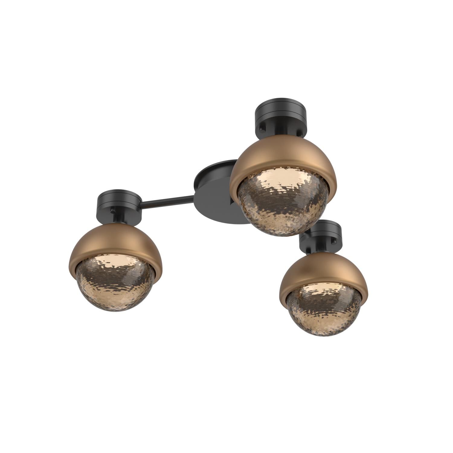Shown in Matte Black finish and Bronze glass and Novel Brass accent
