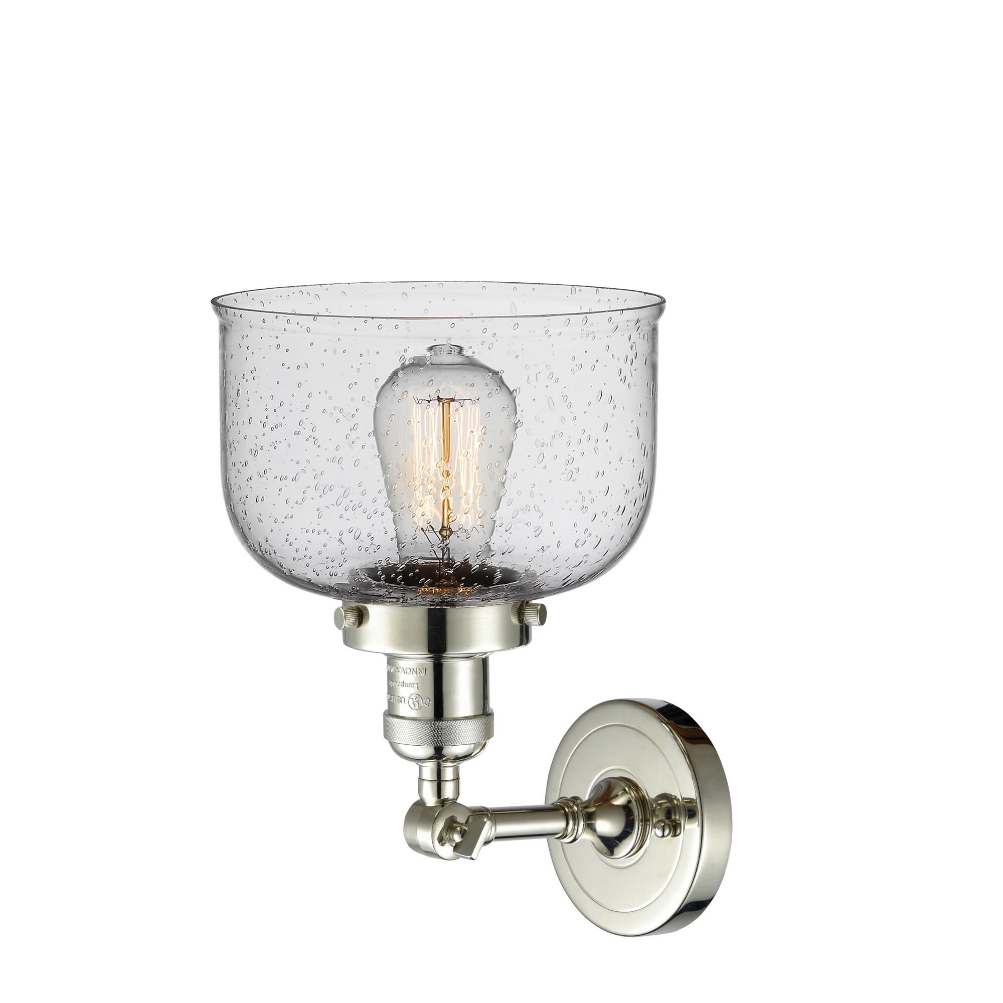 Bruno Marashlian Large Bell 8 Inch 1 Light Semi Flush Mount by Innovations Lighting