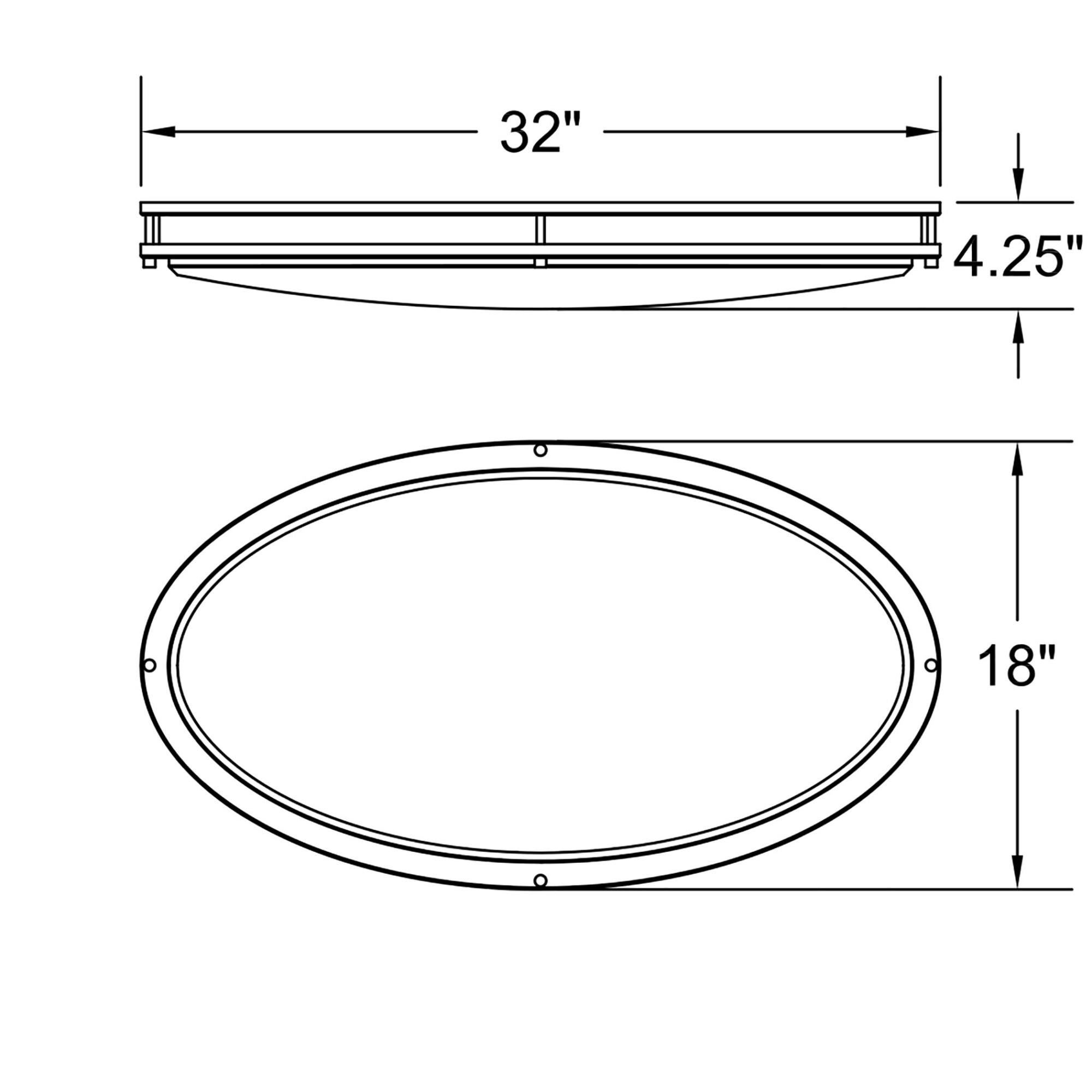Solero Iii 32 Inch 1 Light LED Flush Mount by Access Lighting