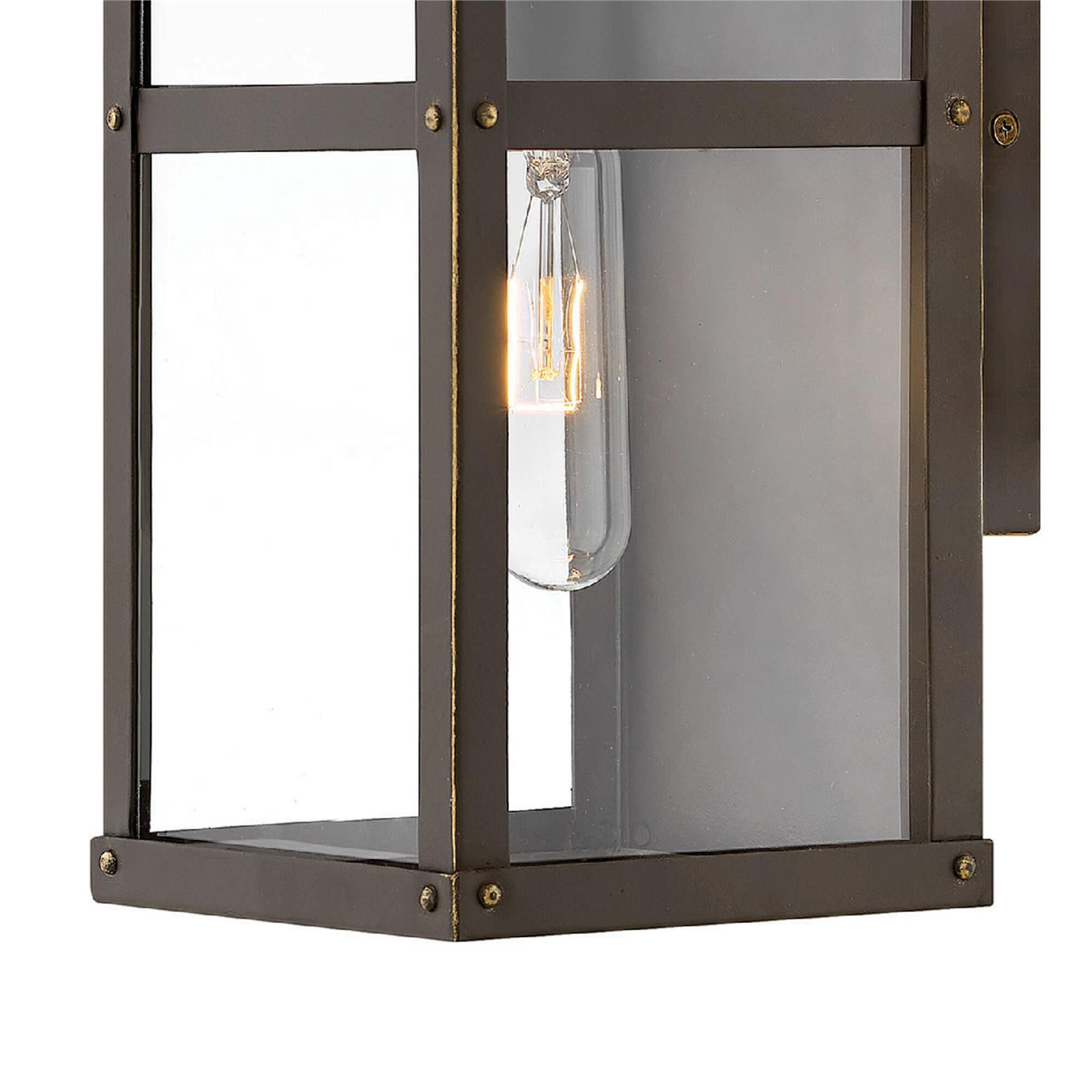 Shown in Oil Rubbed Bronze finish and Clear glass