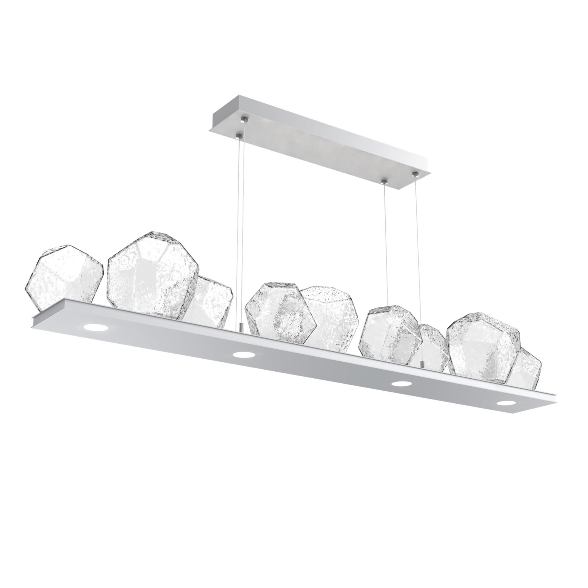 Shown in Classic Silver finish and Clear glass