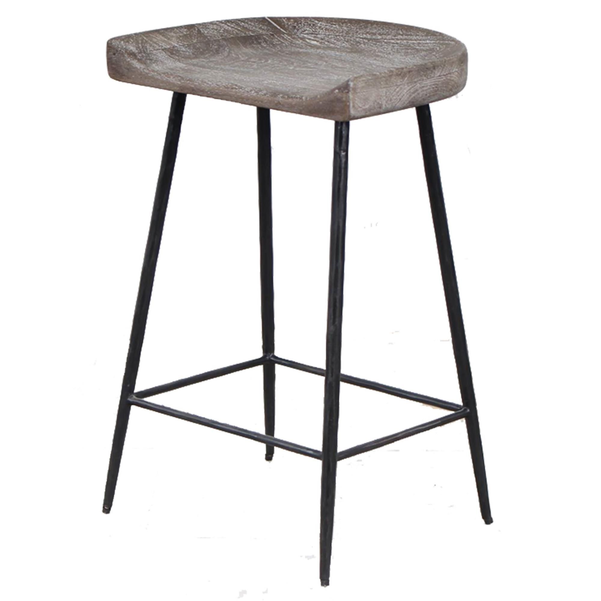 Shown in The Cordova Counter Stool Is Solidly Constructed With Solid Iron Tapered Legs In Satin Black Support finish