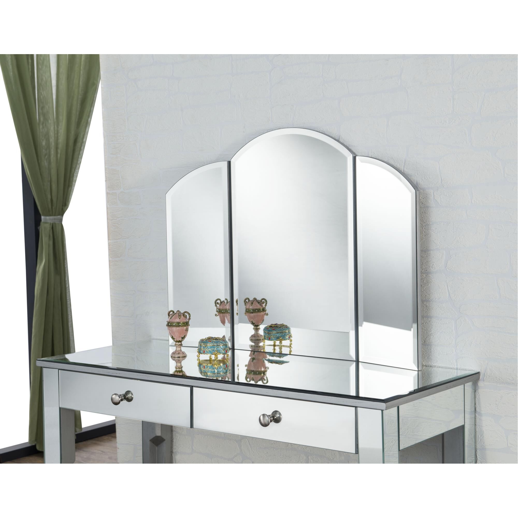 Contempo Make Up Mirror by Elegant Decor