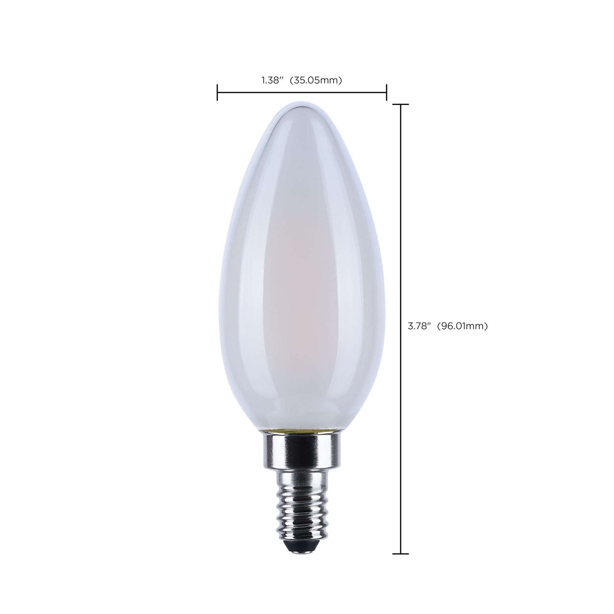 Dimmable 5 Watt 3000K B11 LED Light Bulb by Satco